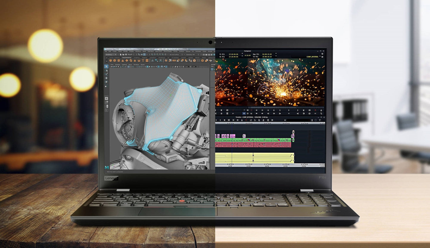 Lenovo ThinkPad P15s Gen 1 15.6" Laptop, Intel Core i7-10510U, NVIDIA Quadro P520, 32GB DDR4 RAM, 1TB SSD