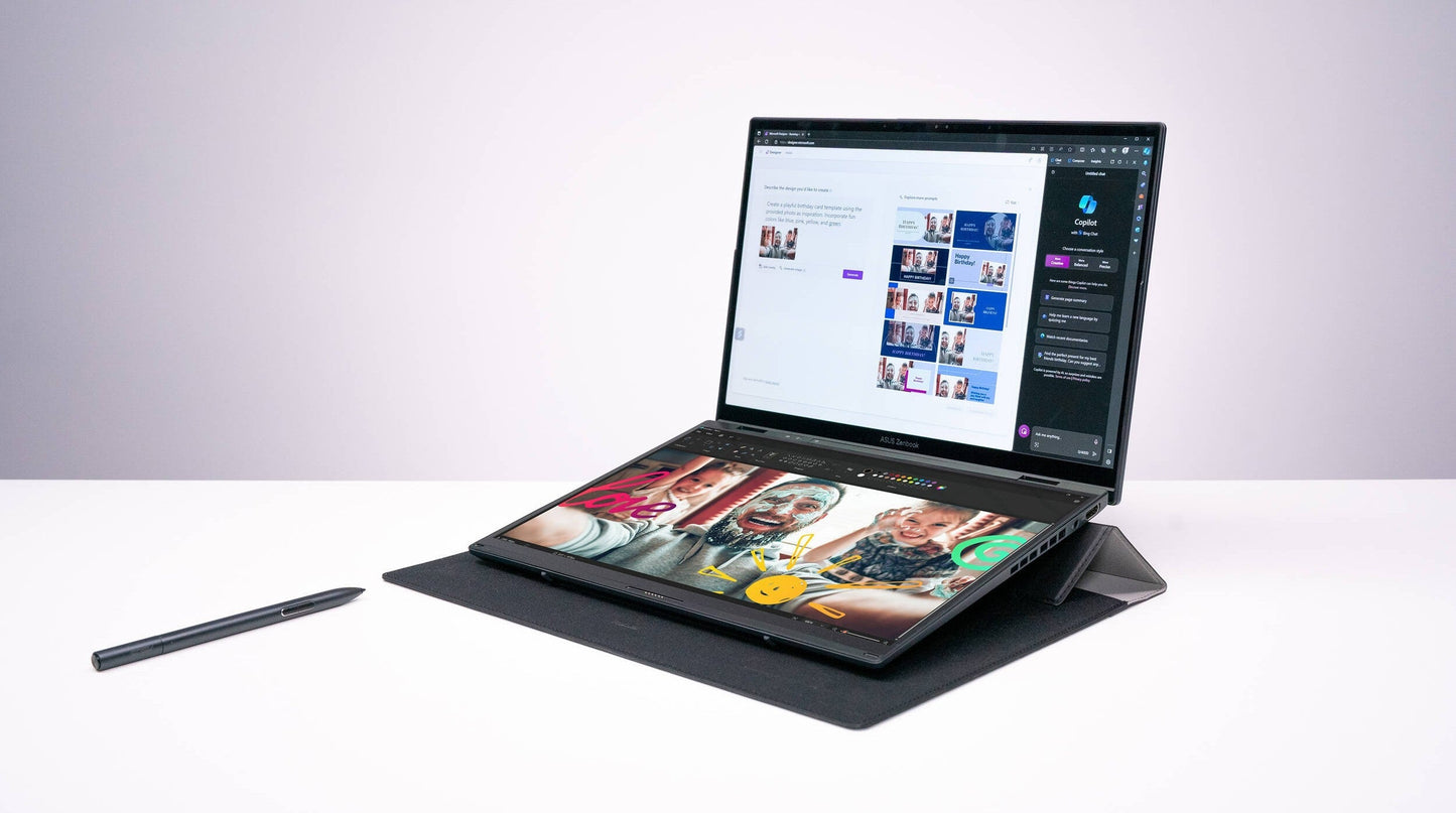 ASUS Zenbook DUO UX8406 14" Multi-Touch Notebook, Intel Core Ultra 9 185H, 32GB RAM, 1TB SSD