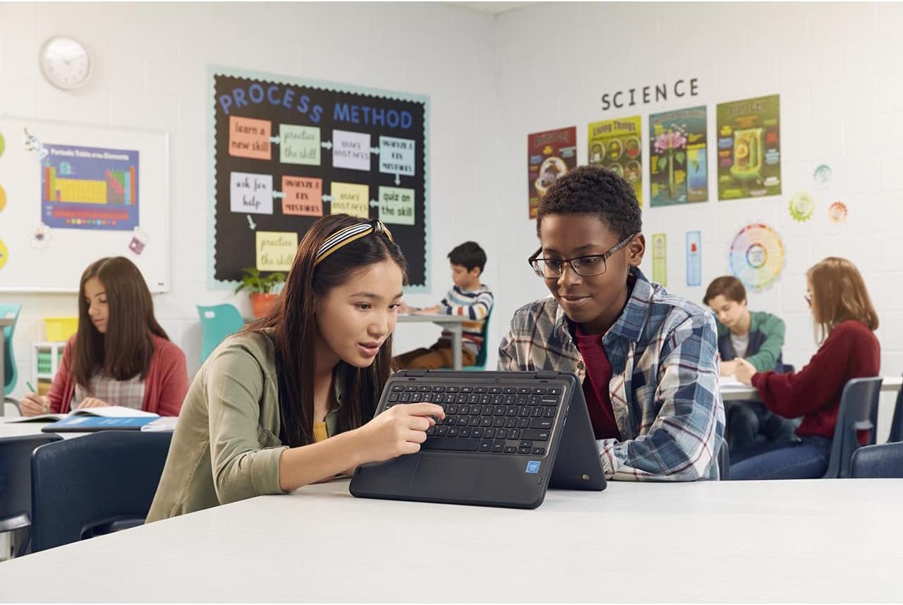 Dell Chromebook 3100 11.6" Multi-Touch 2-in-1 Laptop, Intel Celeron N4020, 4GB RAM, 32GB eMMC