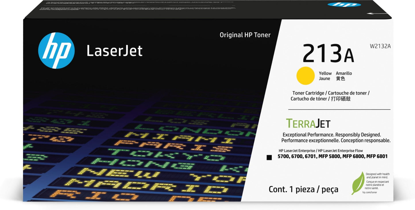 HP W2132A/213A Toner cartridge yellow, 3K pages ISO/IEC 19798 for HP CLJ 5800/6700/6701/6800