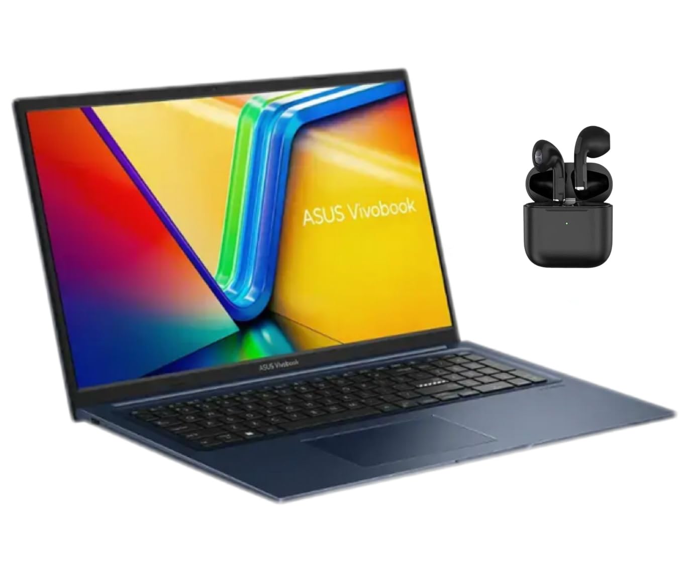 Asus 17.3'' Vivobook Business & Student Laptop | Wireless Earbuds | Intel 6 Core I3-1215U (Beat I7-1165G7) | 40Gb Ram 1Tb Ssd |