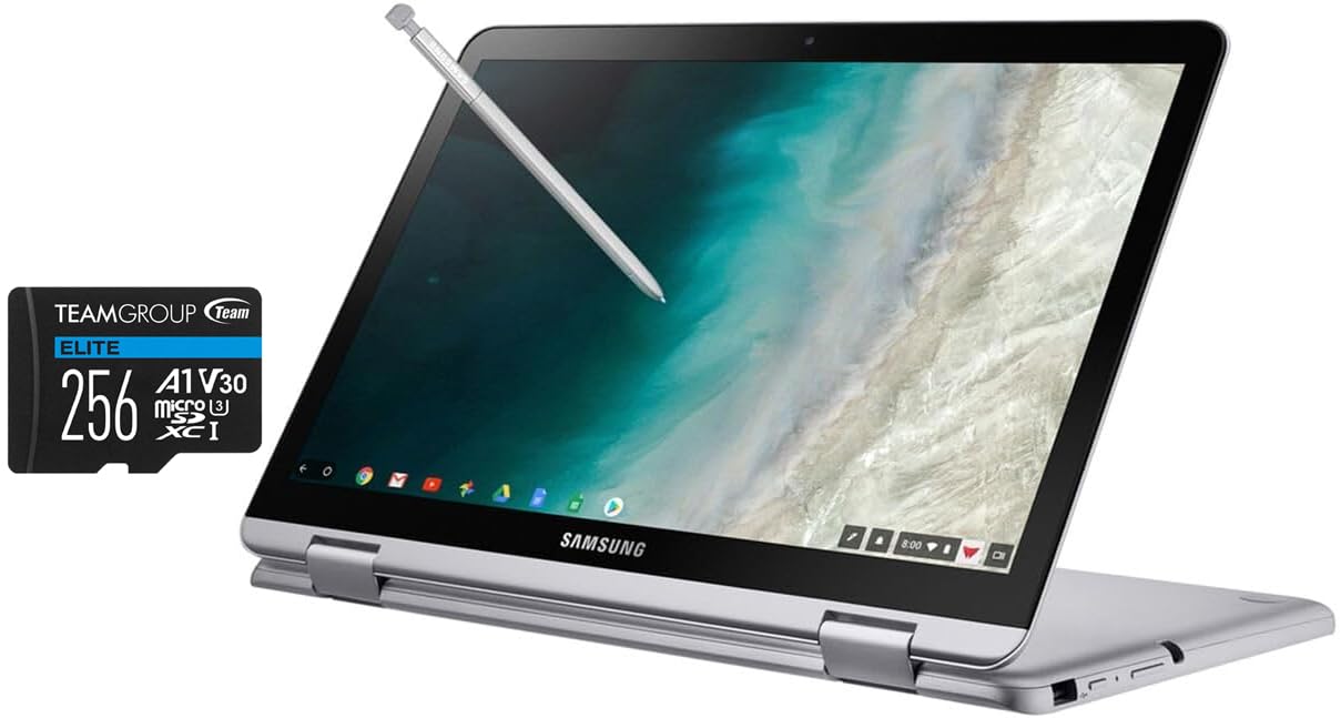 Samsung 12.2'' Fhd 2-In-1 Touchscreen Chromebook Plus Laptop (Intel Celeron 3965Y 2-Core, 4Gb Ram, 320Gb Storage (64Gb Ssd+256Gb