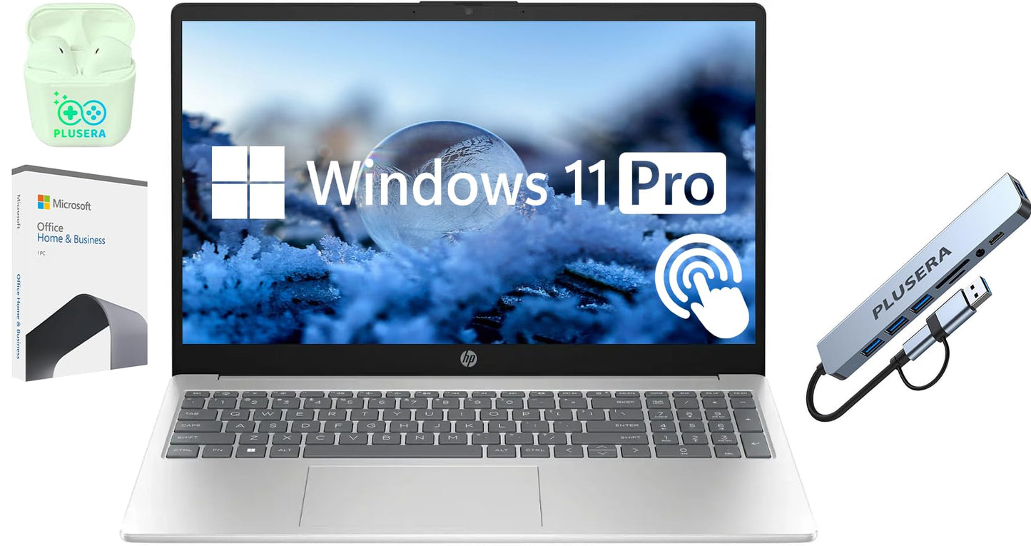 Hp 15.6'' Touchscreen Laptop Computer, 64Gb Ram 2.5Tb Storage (2Tb Ssd+512Gb Docking Station Set), 10 Cores Intel Core I5, Windo