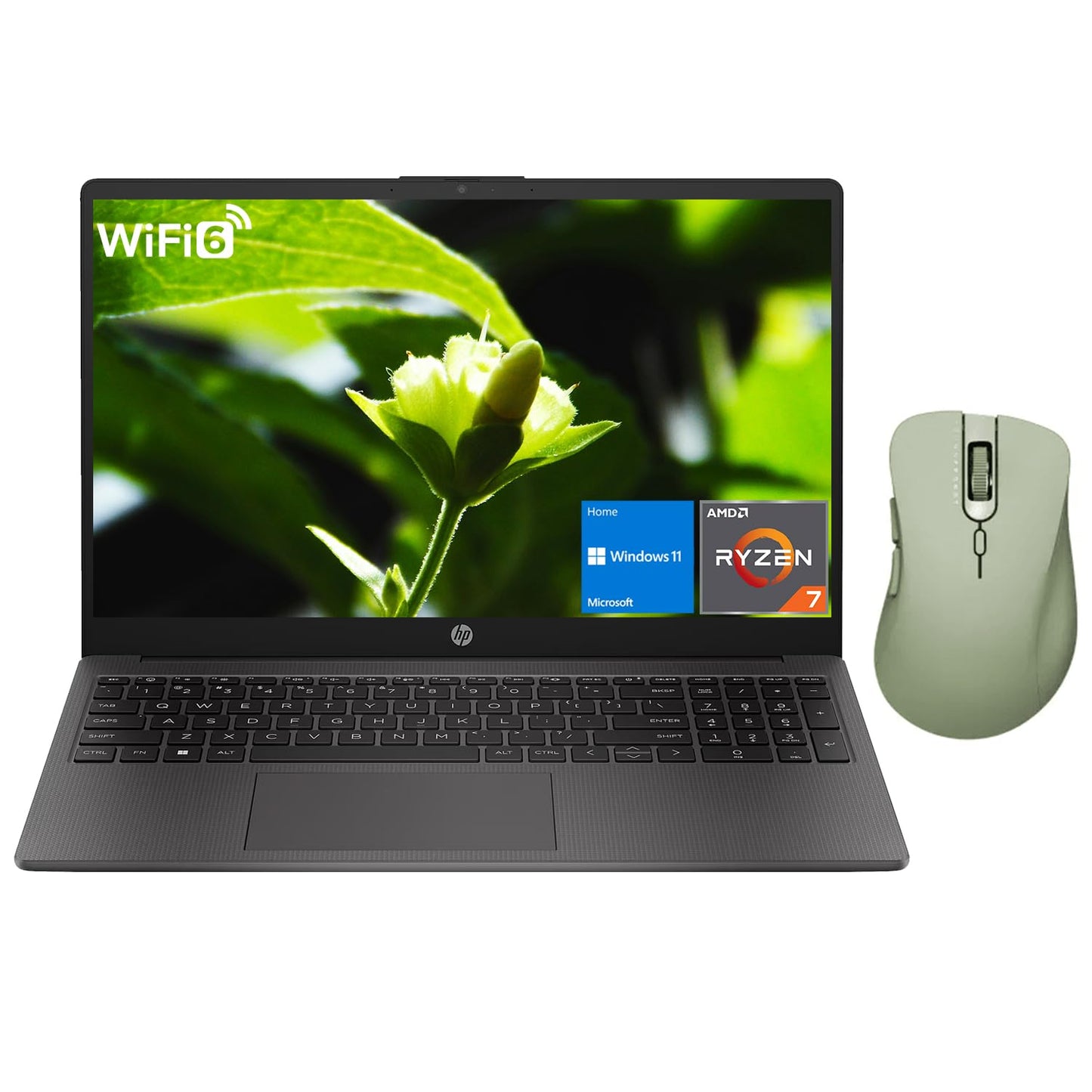Hp 255 G10 Professional Business Laptop, Amd Ryzen 7 7730U, 15.6'' Fhd Ips Display, 16Gb Ram, 1Tb Ssd, Hdmi, Wi-Fi 6, Webcam, Wi