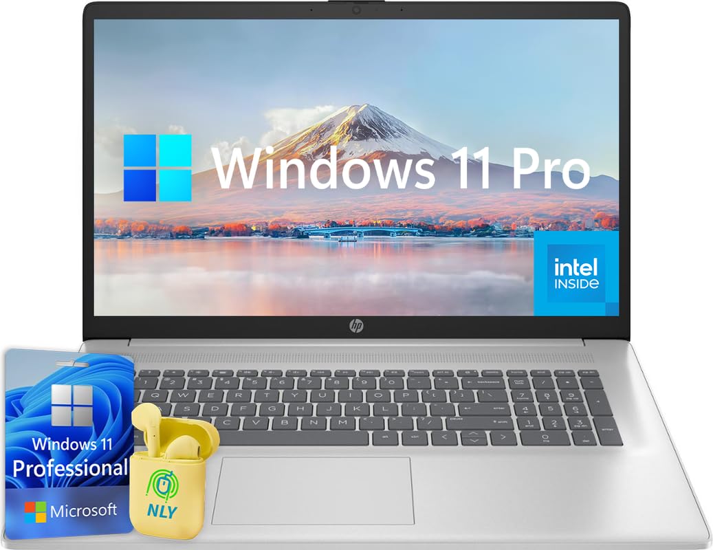Hp 17.3'' Business Laptop Computer, Windows 11 Pro Laptop 40Gb Ram 2Tb Ssd, Intel Core I3-1215U 6-Core Processor, Fhd Ips Led Di