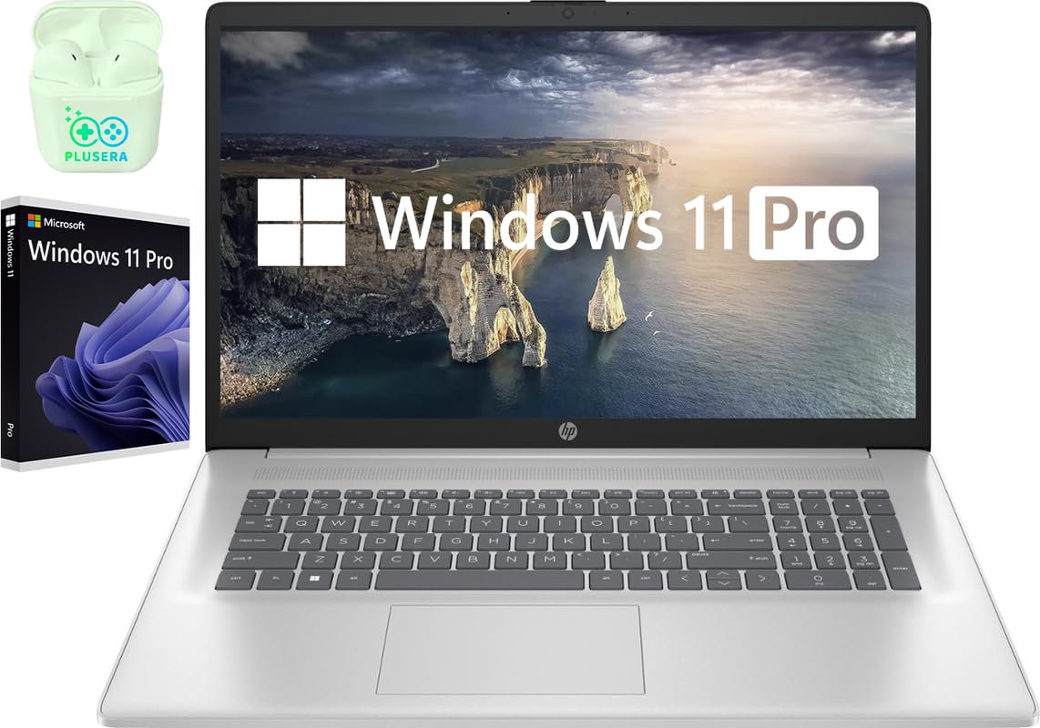 Hp 17 Inch Laptop, 32Gb Ram, 1Tb Ssd, 17.3'' Fhd (1920X1080) Display, Intel 6-Core I3-1215U Processor, Windows 11 Pro Laptop, Nu
