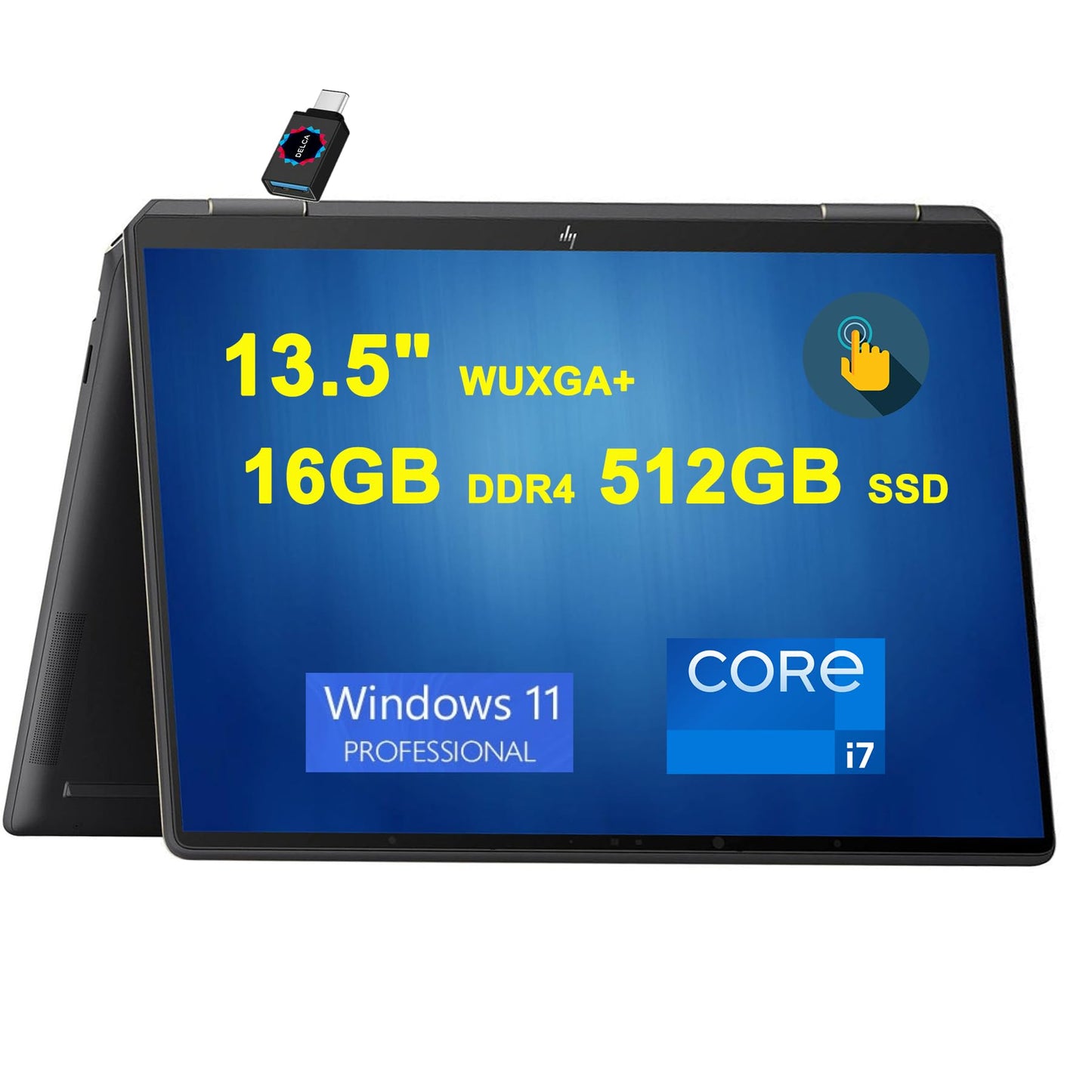 Hp Spectre X360 14 2-In-1 Laptop | 13.5'' Wuxga+ Touch 400 Nits 100% Srgb | Intel 10-Core I7-1355U | 16Gb Ddr4 512Gb Ssd | Backl