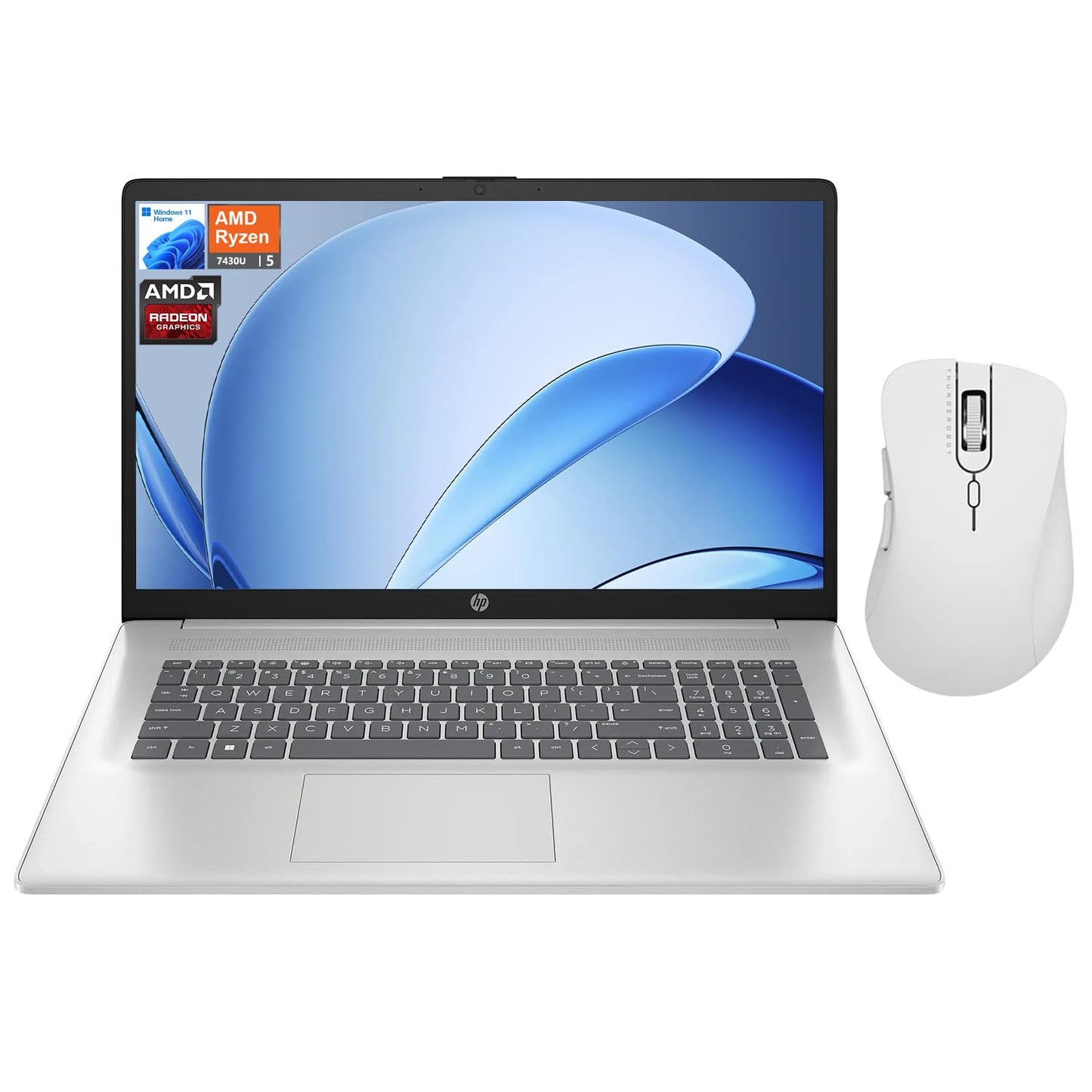 Hp 17.3'' Fhd Laptop, Amd Ryzen 5 7430U, 16Gb Ram, 1Tb Pcie Ssd, Numeric Keypad, Webcam, Hdmi, Wi-Fi 6, Bluetooth, Windows 11 Ho
