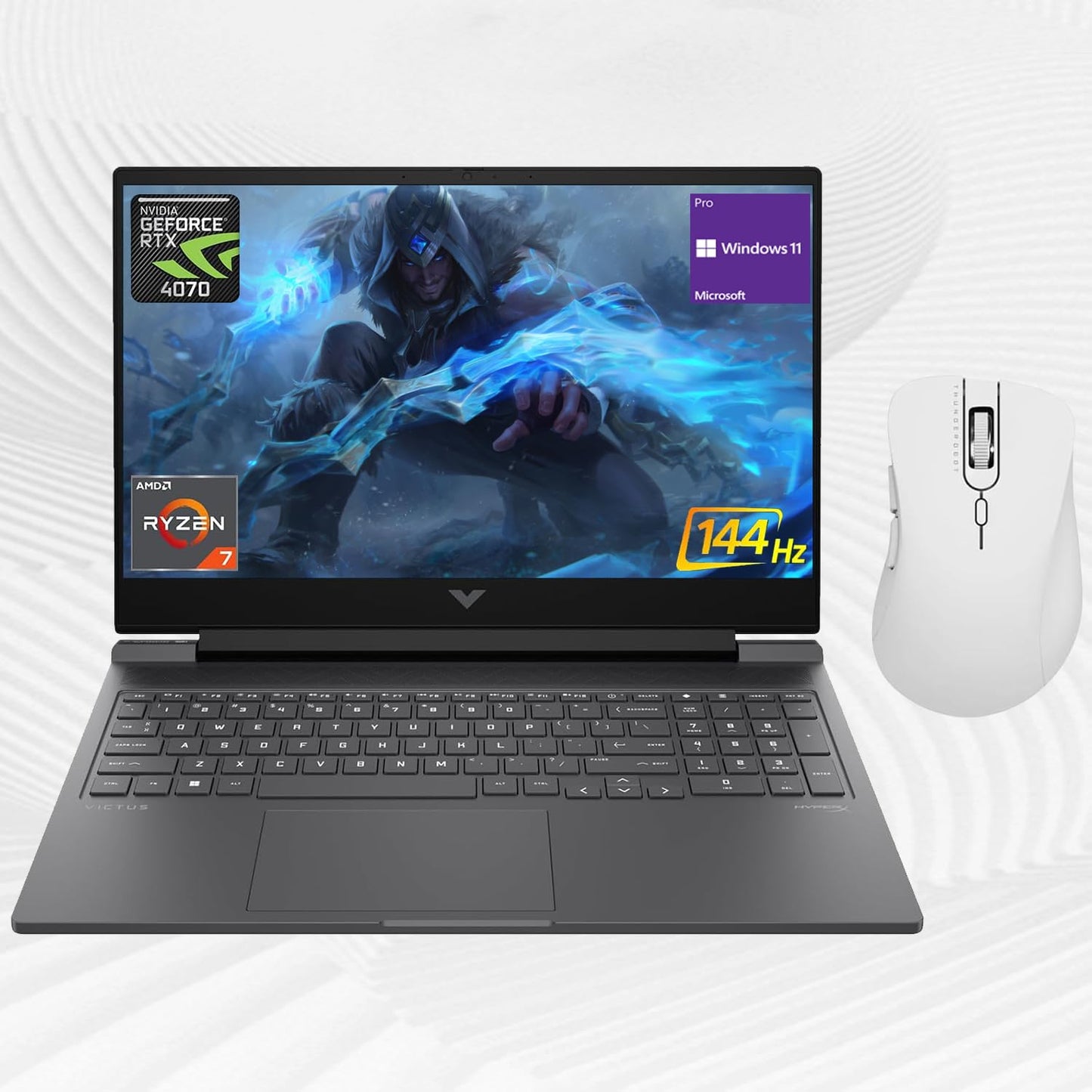 Hp Victus 16.1 Ryzen 7 Gaming Laptop, 16.1'' Fhd 144Hz, Amd Ryzen 7 8845Hs, Nvidia Geforce Rtx 4070, 64Gb Ddr5 Ram, 1Tb Ssd, Win