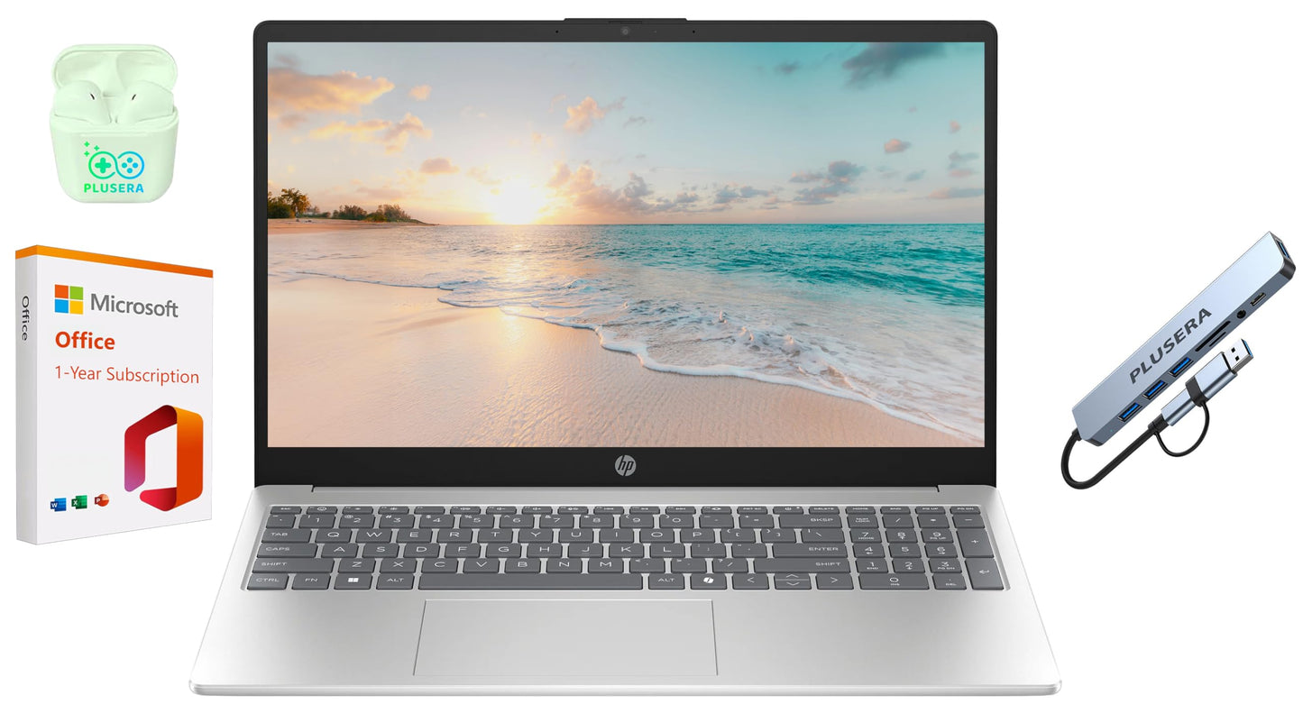 Hp 15.6'' Led Business & Student Laptop, 16Gb Ram 640Gb Storage (128Gb Ufs+512Gb Docking Set), Quad-Cores Intel Pentium, Windows