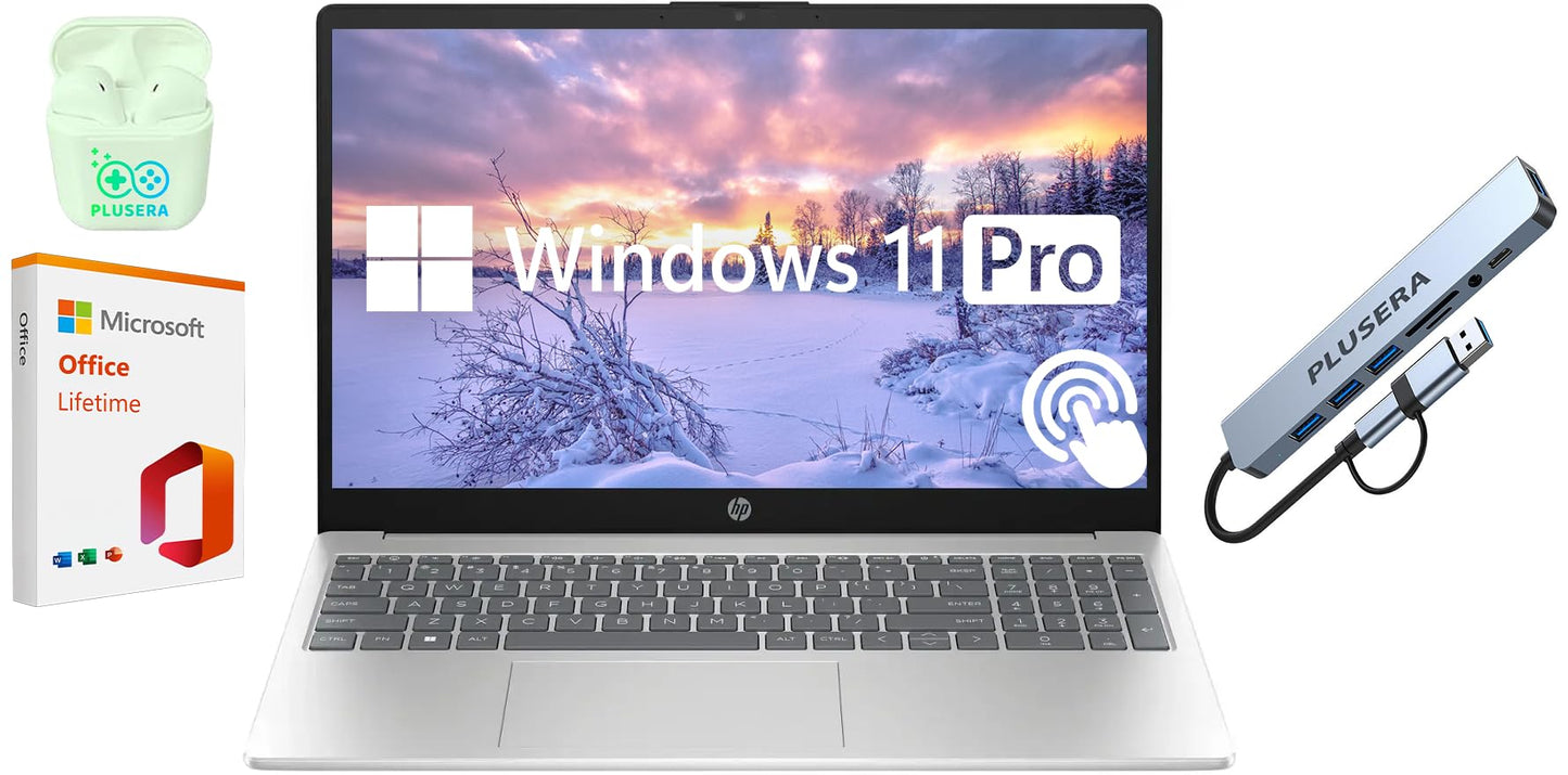 Hp 15.6'' Touchscreen Business Laptop, 32Gb Ram 1.5Tb Storage (1Tb Ssd+512Gb Docking Station Set), 6 Cores Intel Core I3, Window