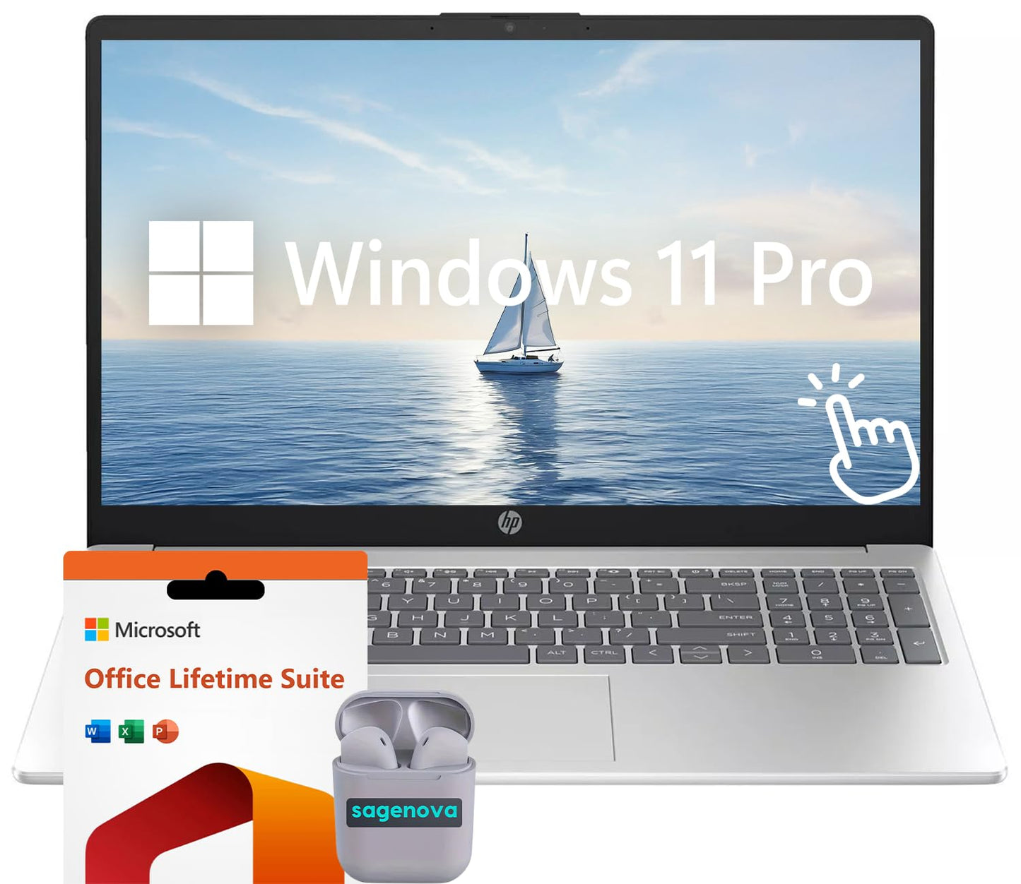 Hp Business Laptop Computer, 15.6'' Touchscreen Fhd Ips Led Display, Intel Core I7-1355U, Windows 11 Pro Laptop 16Gb Ram 1Tb Ssd