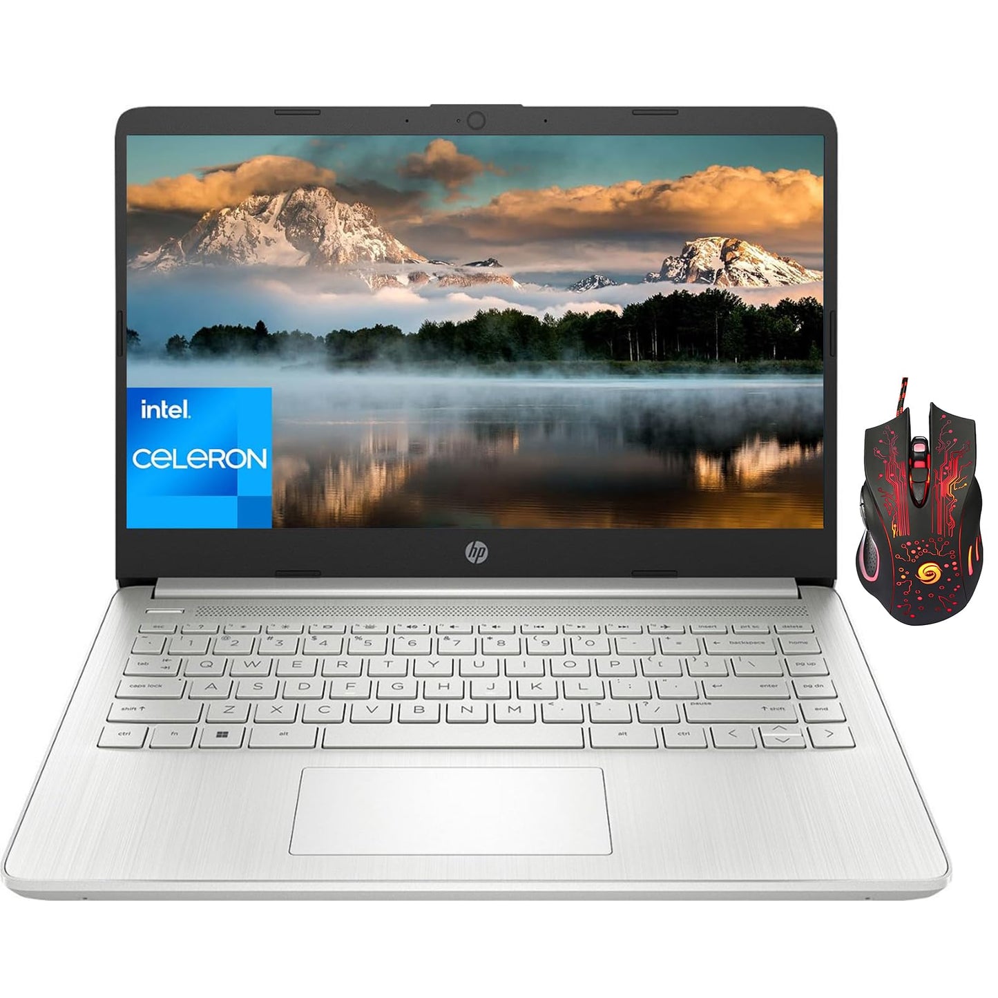 Hp Stream Business Laptop, 14'' Hd Display, Intel Celeron N4120(4-Core), 4Gb Ram, 64Gb Emmc, Intel Uhd Graphics 600, Wifi, Bluet