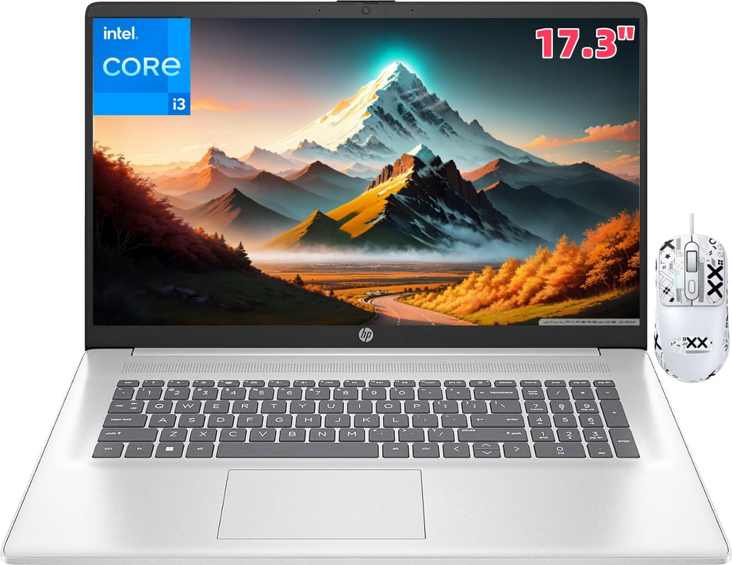 Hp 17 Laptop For Business, 17.3 Fhd Display, 12Th Gen Core I3 1215U Processor, 64 Gb Ram, 2 Tb Ssd, Intel Uhd Graphics, Hd Ca
