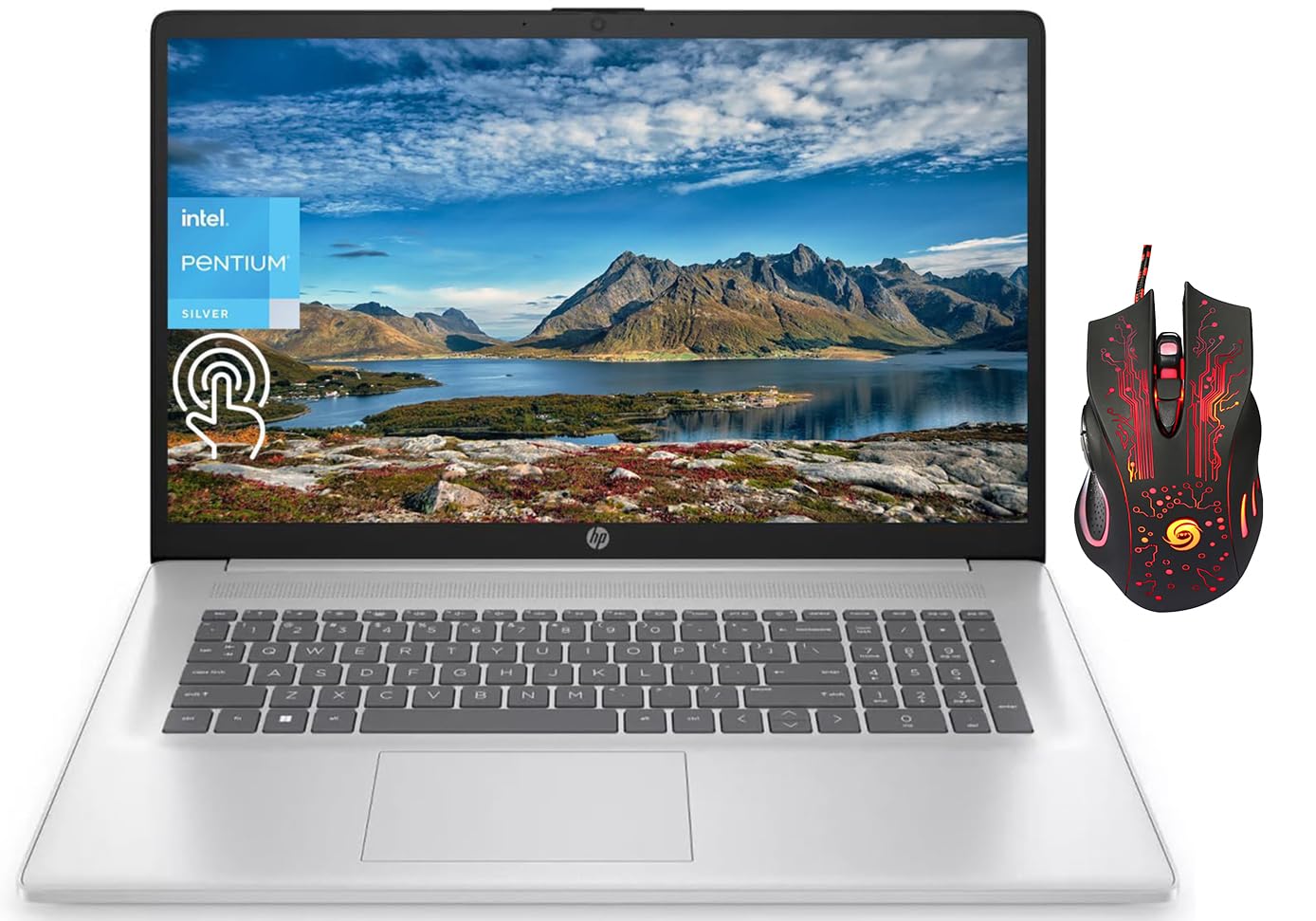Hp 2024 Newest Business Laptop, 17.3'' Hd+ Touchscreen, Intel Pentium Silver N5030, 8Gb Ram, 512Gb Ssd, Intel Uhd Graphics 605,