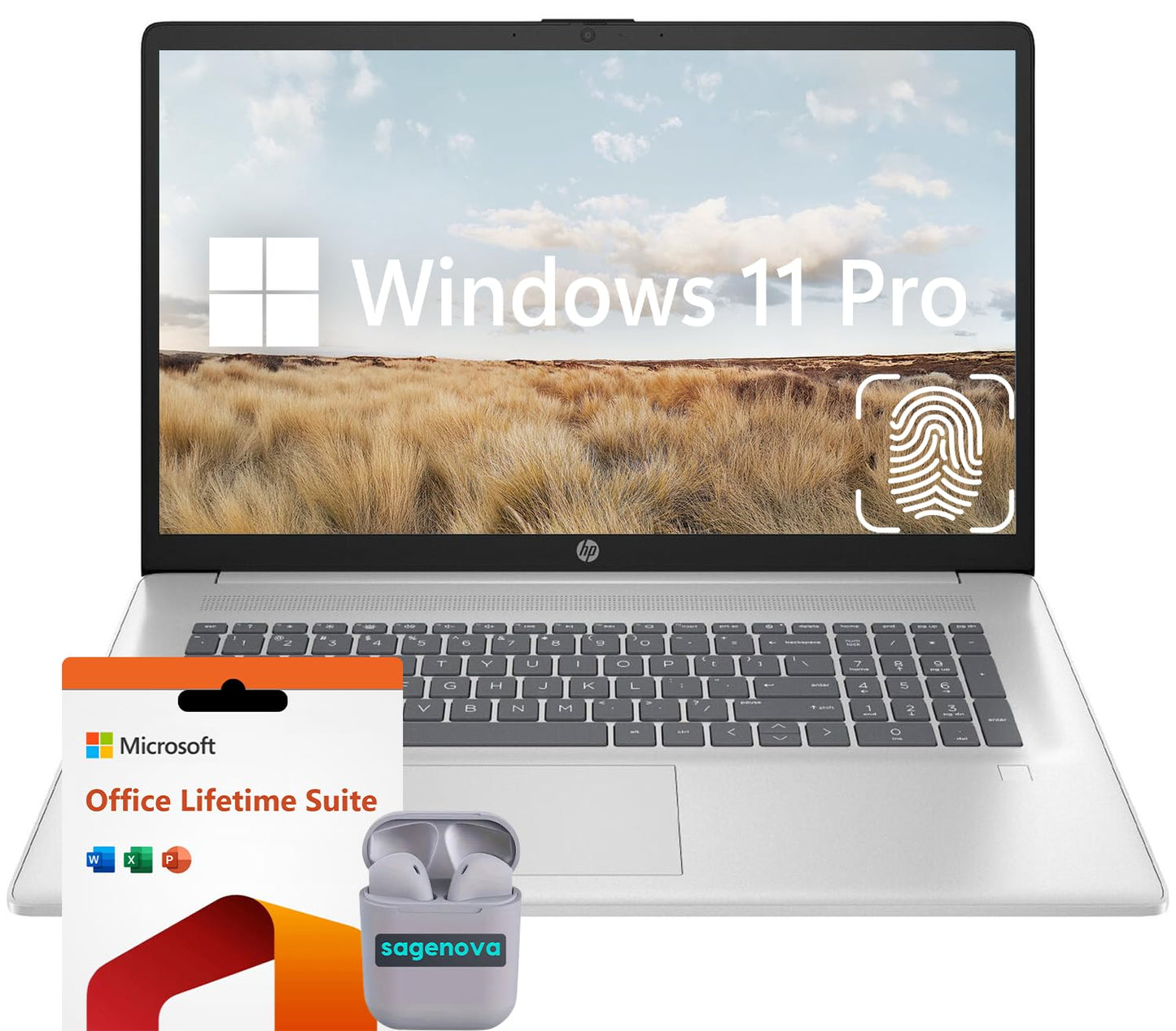 Hp Business Laptop Computer, 17.3'' Fhd Ips Led Laptop 16Gb Ram 1Tb Ssd, Intel Core I3-N305, Windows 11 Pro Laptop With Microsof