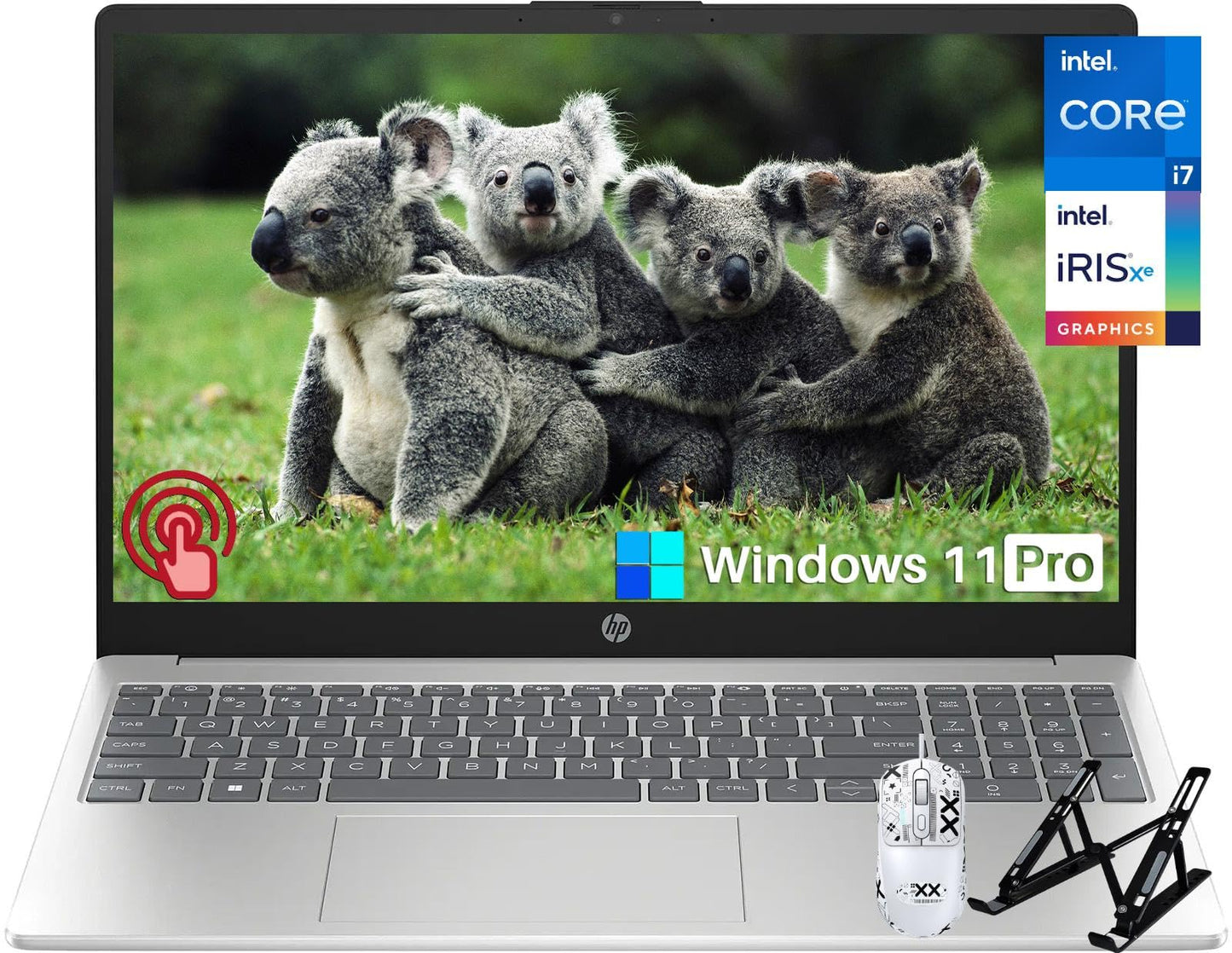 Hp 15.6 Business Touchscreen Laptop, 15.6 Inch Fhd Touch Screen, 16 Gb Ram, 512 Gb Ssd, Intel 10-Core I7-1255U, Intel Iris Xe Gr
