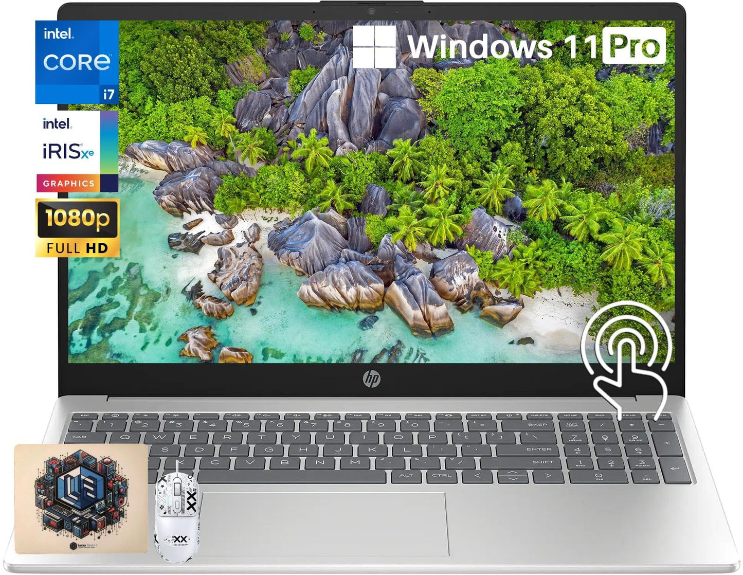 Hp 15.6 Inch Touchscreen Laptop I7, 64 Gb Ram, 2 Tb Ssd, Intel 10 Cores I7-1255U(Up To 4.7Ghz), Intel Iris Xe Graphics, Fhd Scre