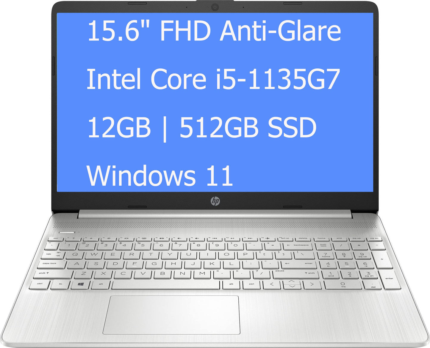 Hp 15 Laptop Computer, 15.6'' Fhd Anti-Glare Display, Intel Quad-Core I5-1135G7(Beat I7-1060G7), 12Gb Ddr4, 512Gb Pcie Ssd, Inte