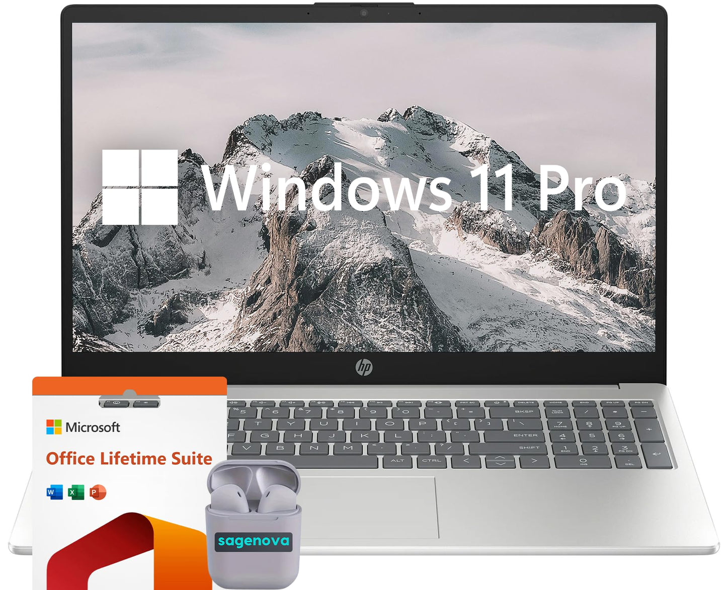 Hp Laptop Computer, 15.6'' Fhd Ips Led Laptop, Intel Core I5-1235U, Windows 11 Pro Laptop With Microsoft Office Lifetime Suite,