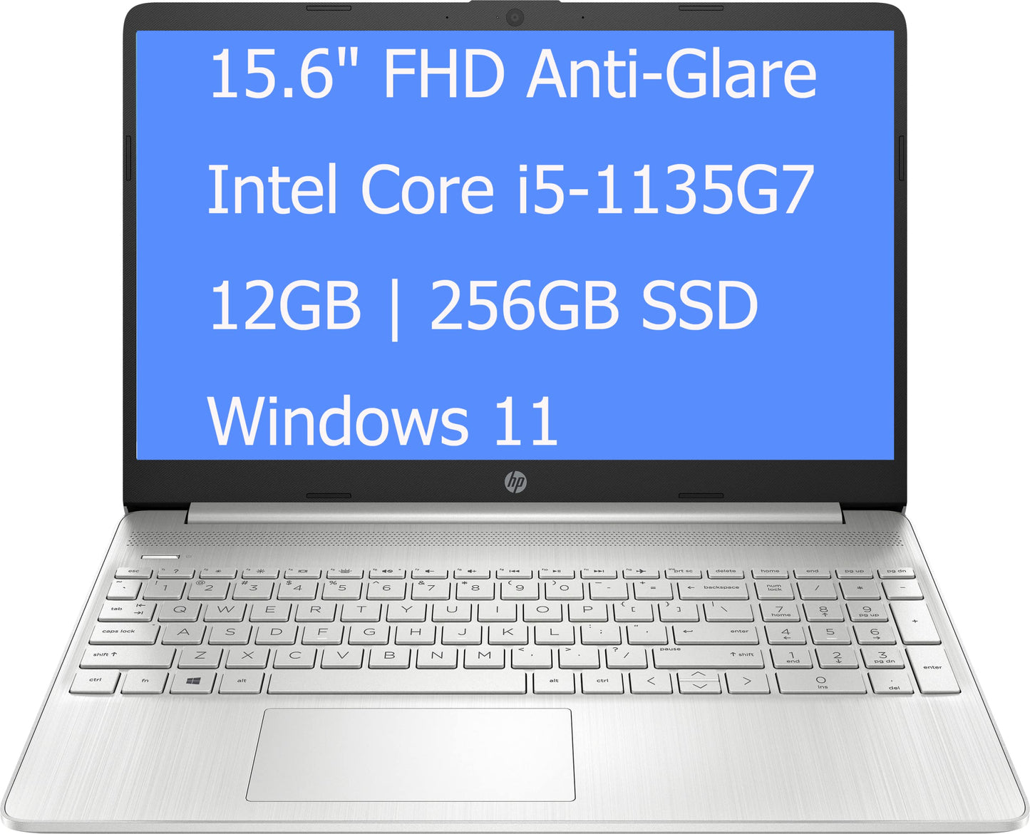 Hp 15 Laptop Computer, 15.6'' Fhd Anti-Glare Display, Intel Quad-Core I5-1135G7(Beat I7-1060G7), 12Gb Ddr4, 256Gb Pcie Ssd, Inte