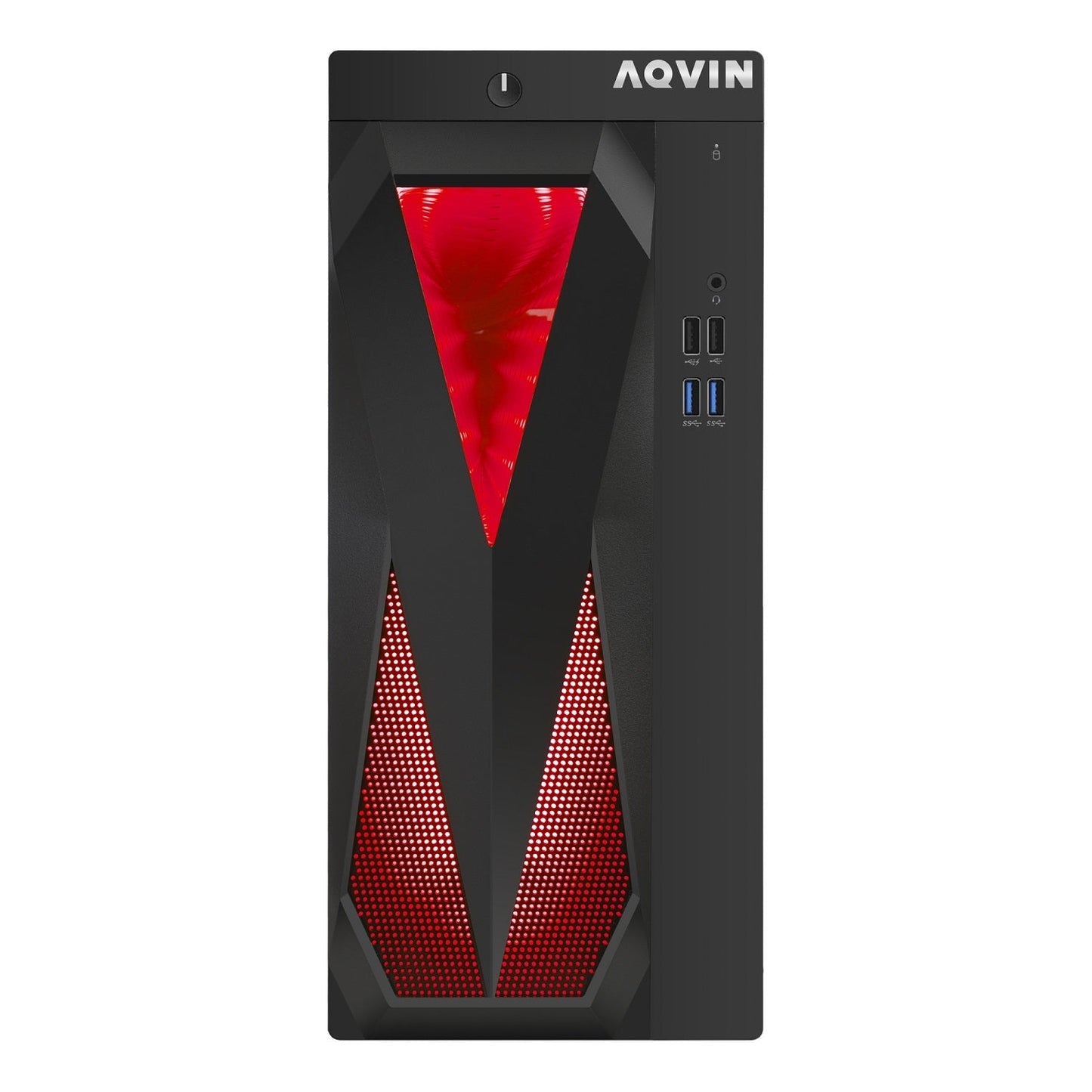 AQVIN Gaming Desktop Computer Tower PC, Intel Core i5 - i7 8th Gen CPU, 32GB DDR4 RAM, 1TB SSD Storage, RX 550/GTX1630/1050Ti/1650, Windows 11 Pro, RGB Keyboard and Mouse - Refurbished