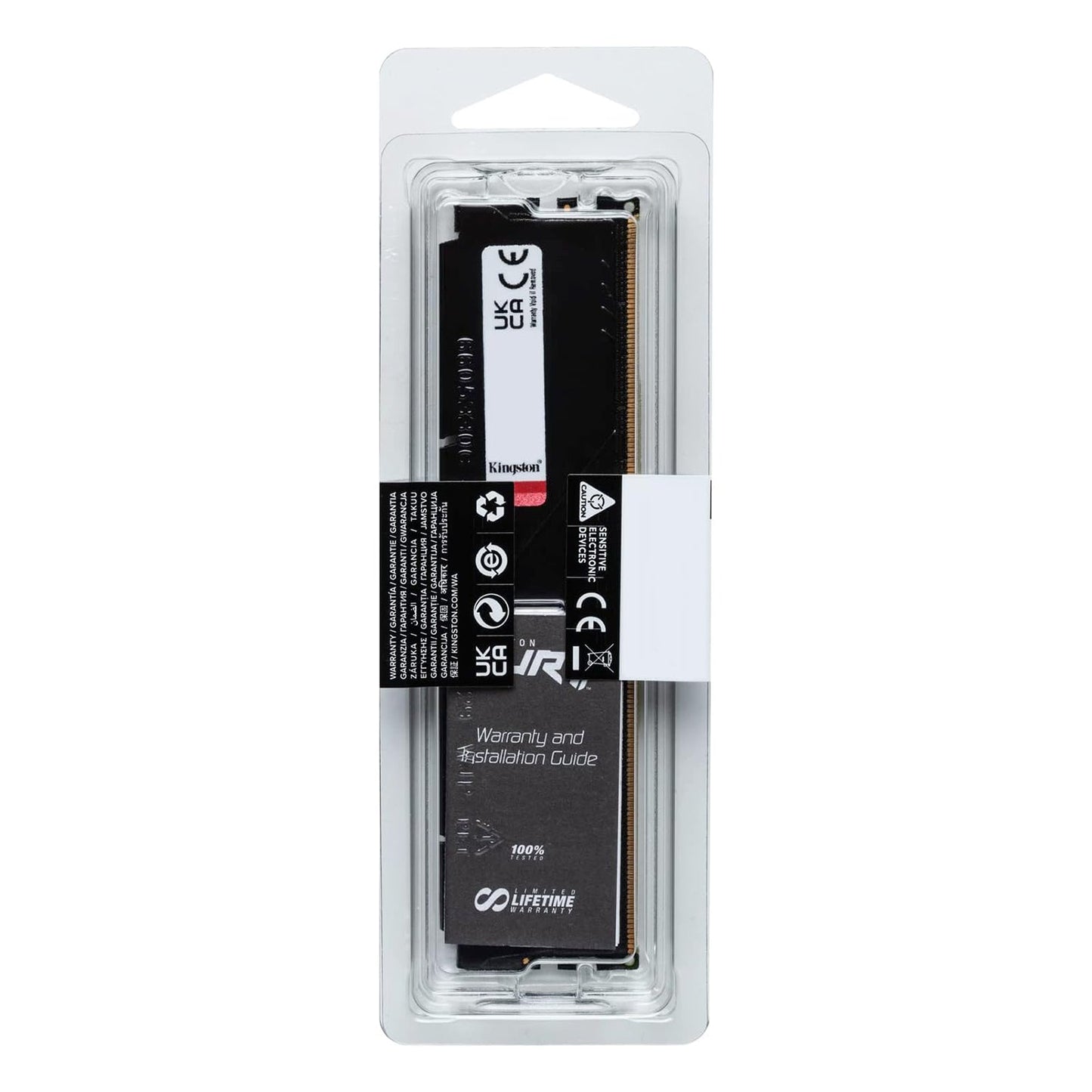 Kingston Fury Beast 8GB (1Gx 64 Bit) - DDR5 Technology Desktop Memory, 5600 MHz Memory Speed, CL40 SDRAM (Synchronous DRAM) / Black - KF556C40BB-8
