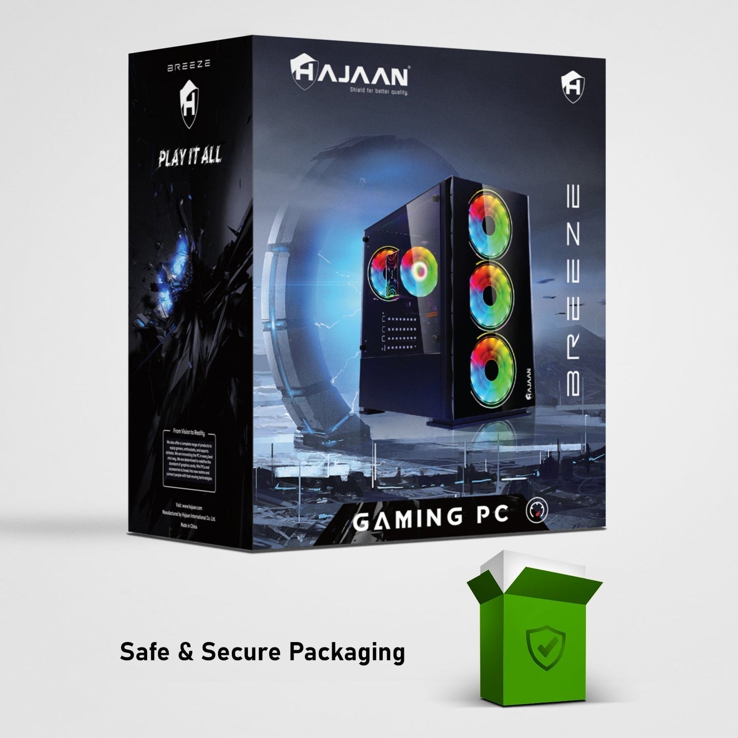HAJAAN BREEZE Gaming PC | Intel Core i5 Processor | 16 GB DDR4 RAM, 1TB SSD, Windows 11 Pro