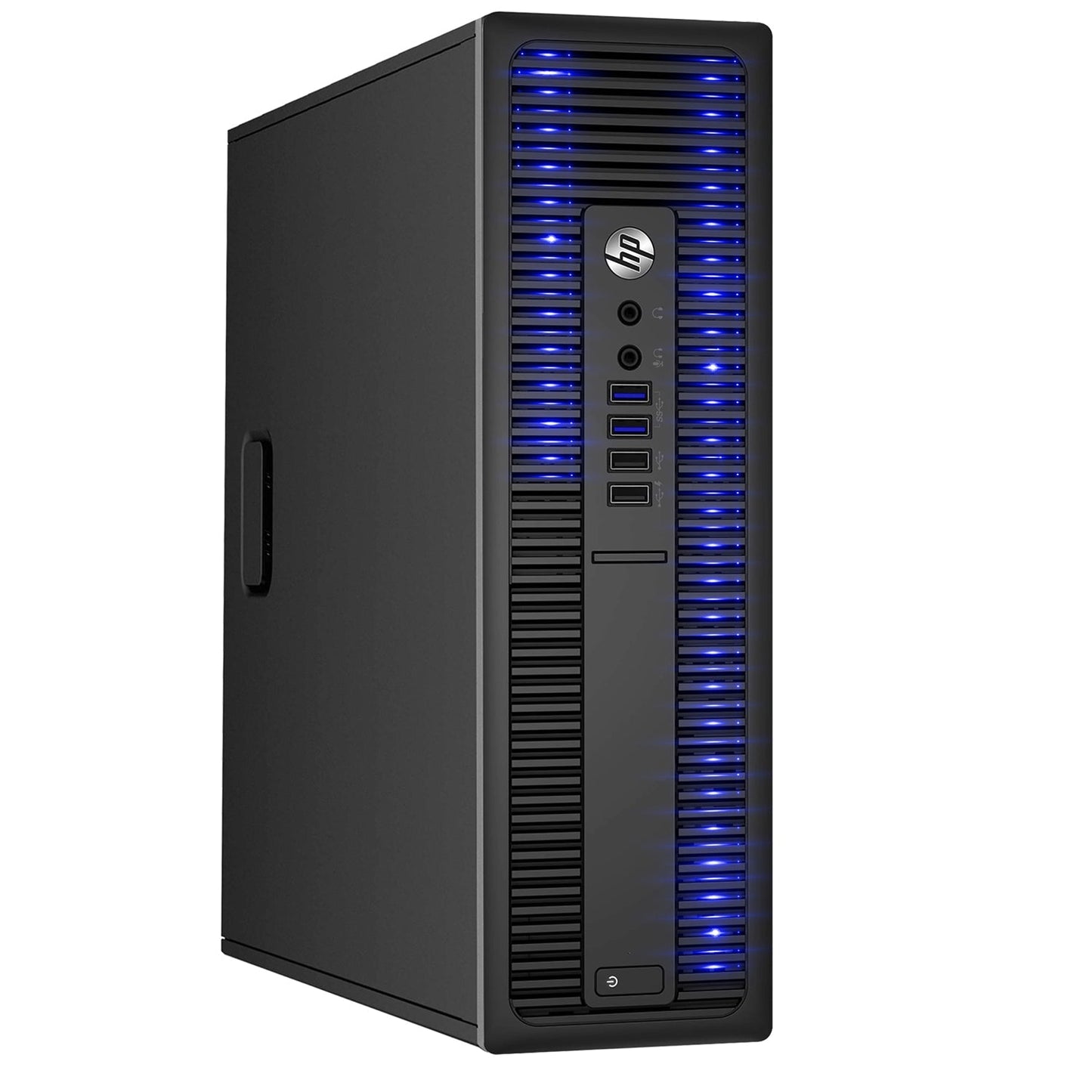 Custom Built RGB Lights - HP EliteDesk Desktop Computer Intel Core i5 - 6500, 3.2 GHz 8GB RAM 512GB SSD Win 10 Pro WIFI, Gaming PC Keyboard & Mouse - Refurbished