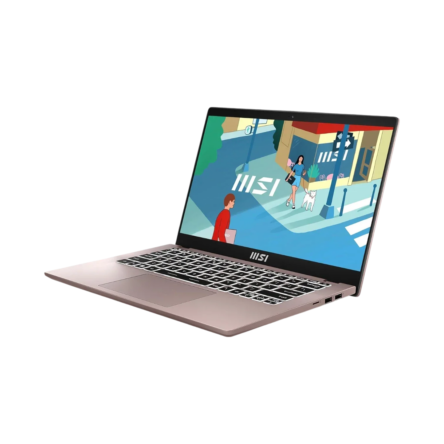 MSI 14" Modern 14 C13M Laptop, Intel Core i5-1335U, 16GB RAM, 512GB SSD (Beige Rose)