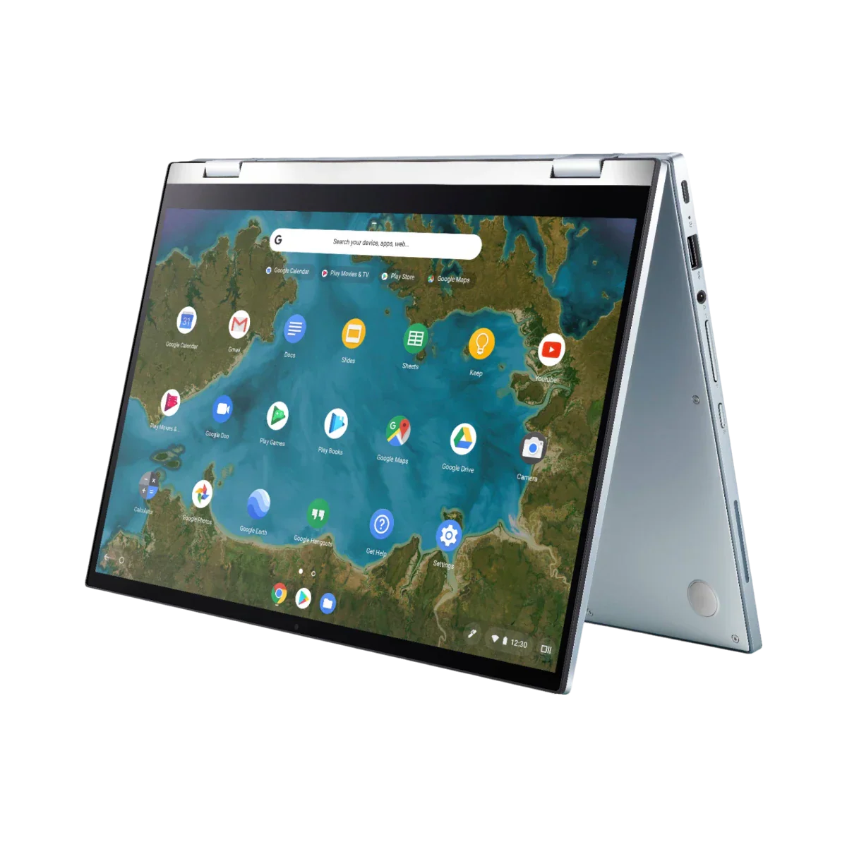 ASUS Chromebook Flip C433 14" Touch Notebook, Intel Core m3-8100Y, 4GB RAM, 64GB eMMC