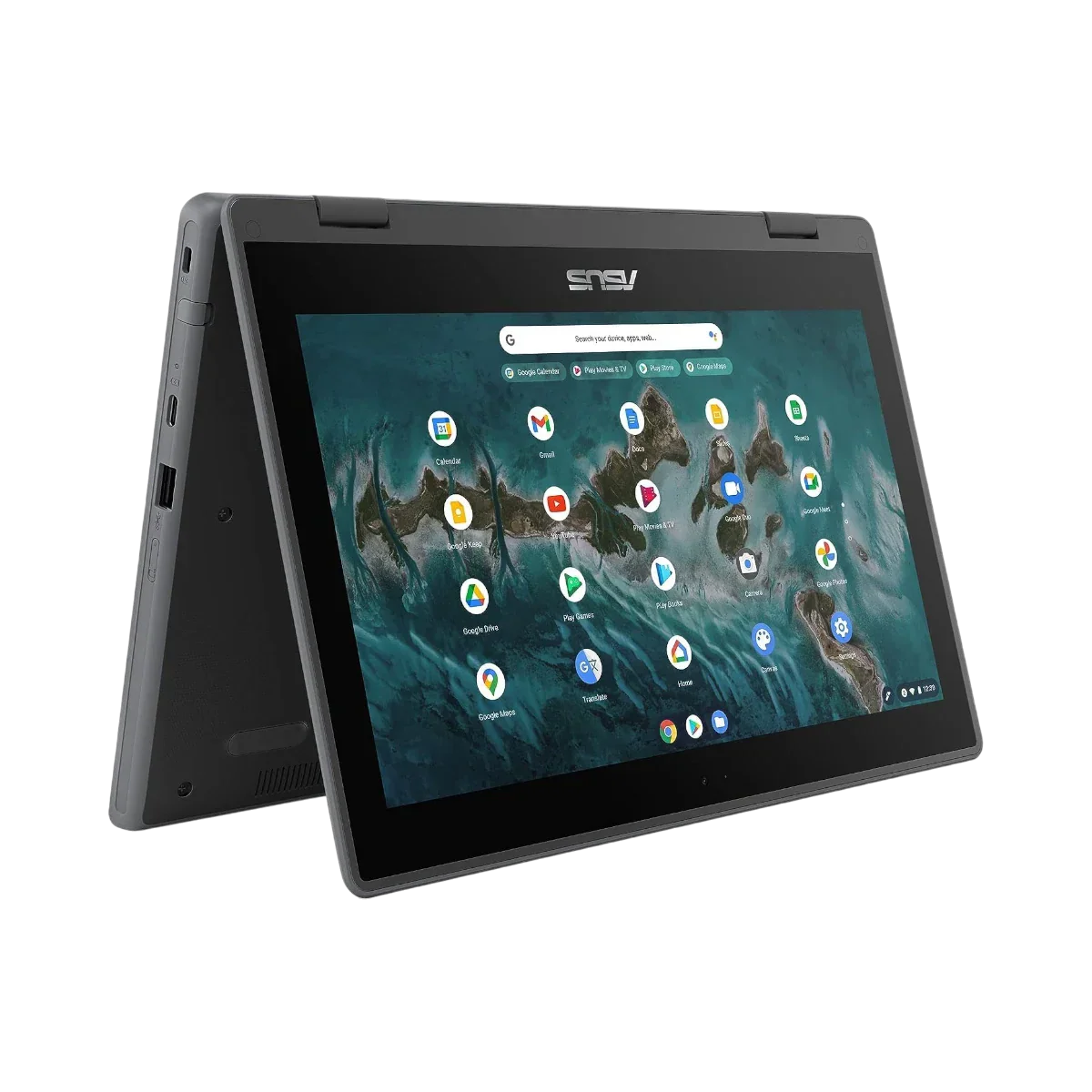 ASUS Chromebook Flip CR1 11.6" Touchscreen Notebook, Intel Celeron N5100, 8GB RAM, 32GB eMMC