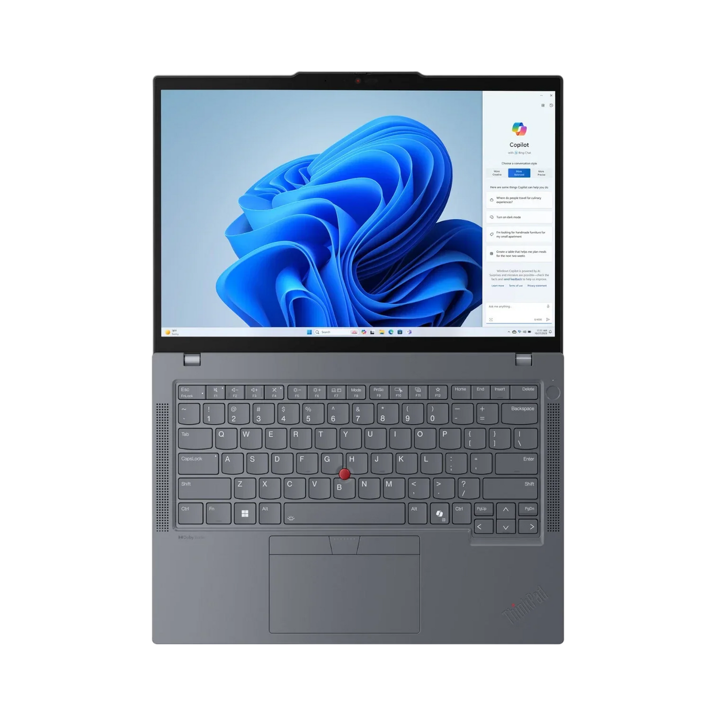 Lenovo ThinkPad T14 Gen 5 14" Laptop, Intel Core Ultra 7 155U, 16GB DDR5 RAM, 512GB SSD (Gray)