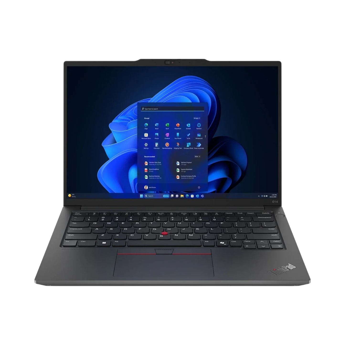 Lenovo ThinkPad E14 Gen 6 14" Laptop, AMD Ryzen 5 7535U, 16GB DDR4 RAM, 256GB SSD (Black)