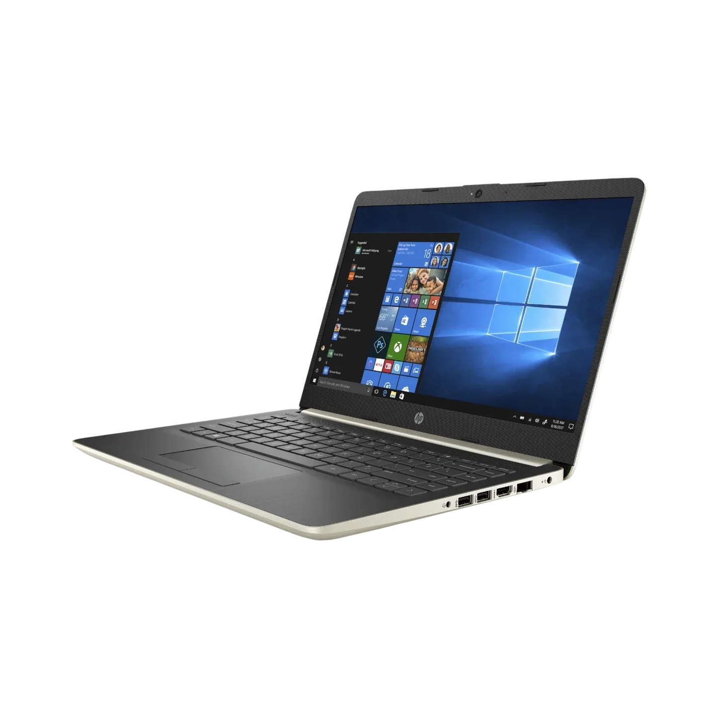 HP 14-cf0006dx 14" Laptop, Intel Core i3-7100U, 4GB DDR4 RAM, 128GB SSD