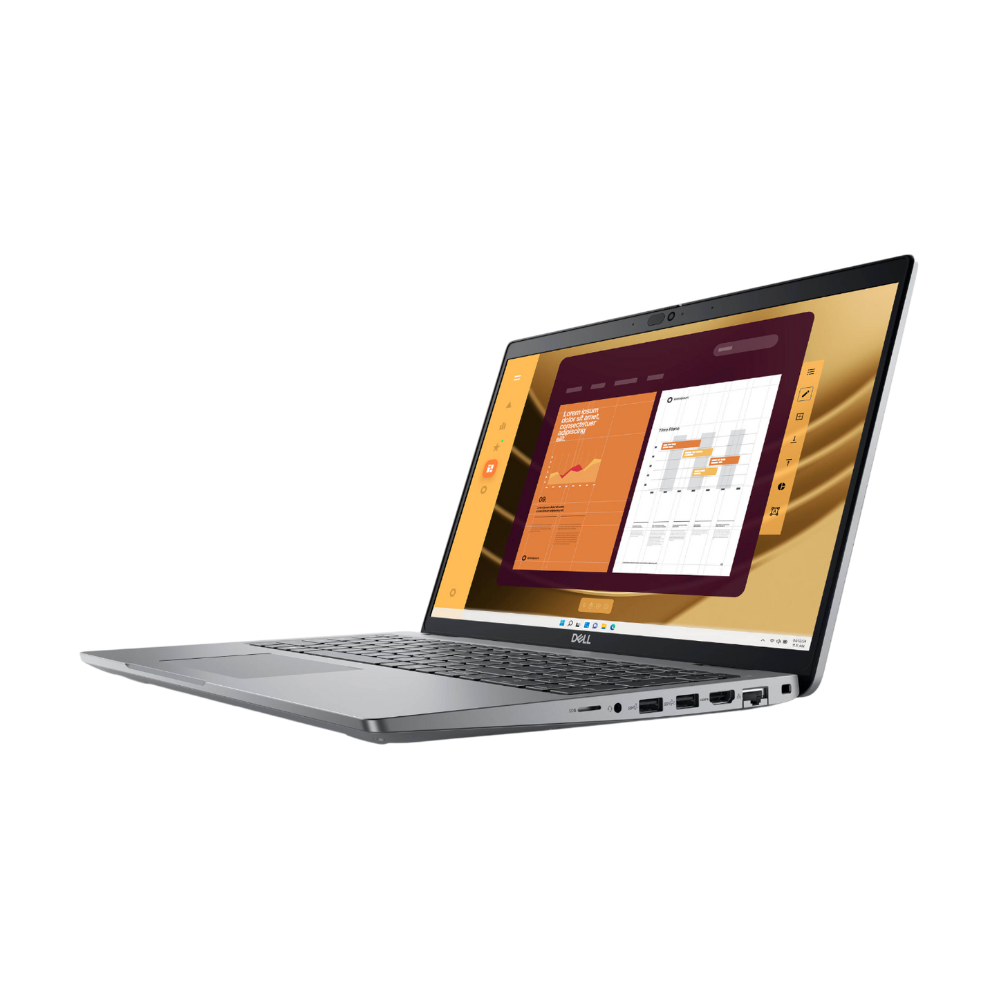 Dell Latitude 5000 15.6" Laptop, Intel Core Ultra 7, 16GB RAM, 512 GB SSD (Silver)