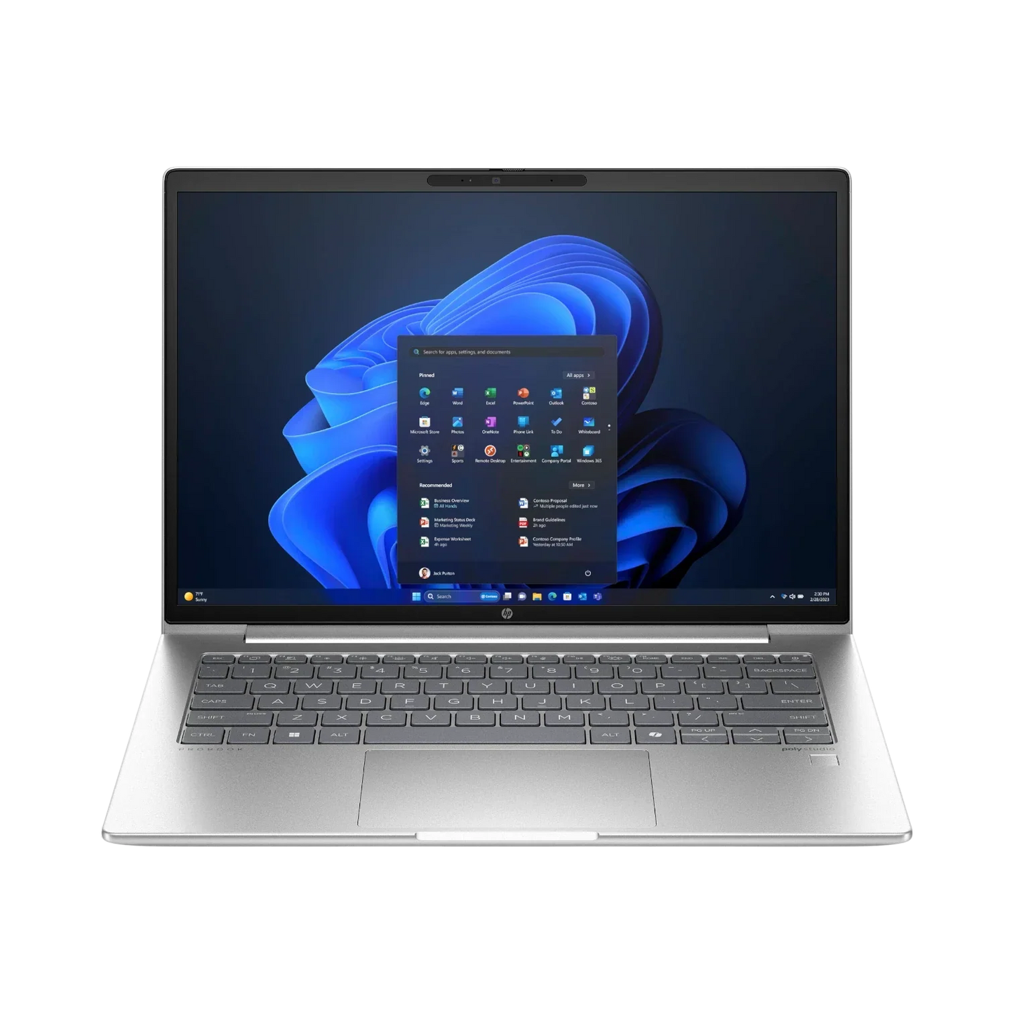 HP ProBook 445 G11 14" Notebook, AMD Ryzen 5 7535U, 8GB DDR5 RAM, 256GB SSD