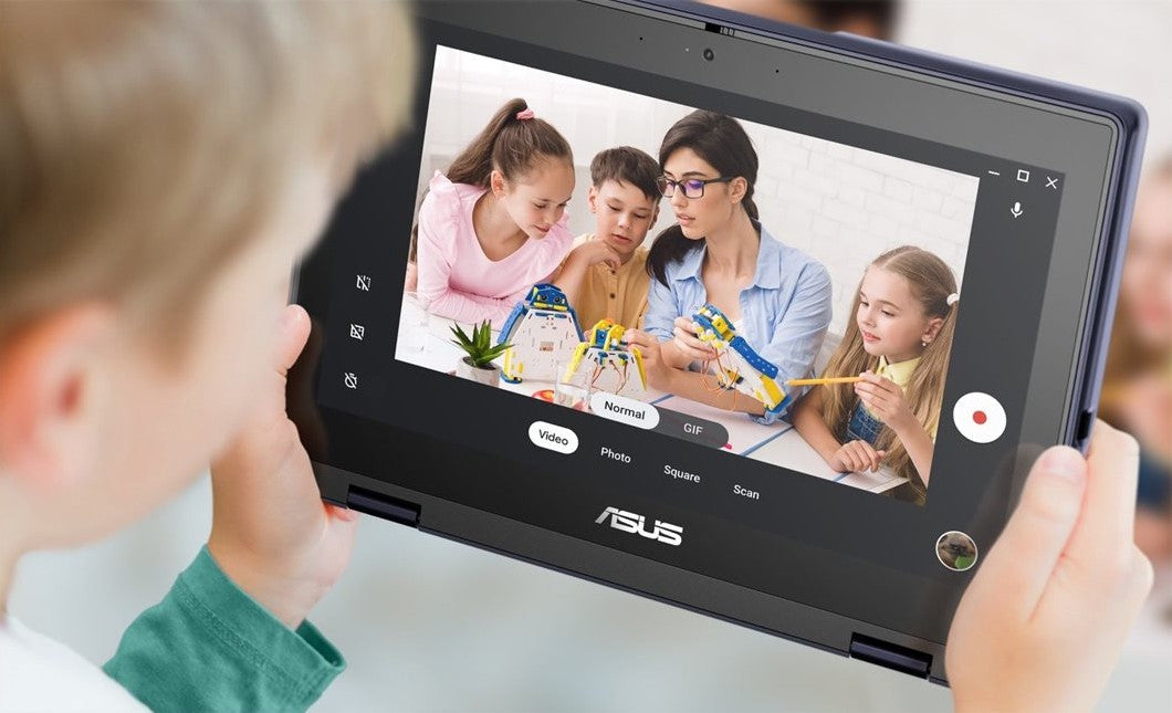 ASUS CR11 Flip Chromebook 11.6" Touchscreen Notebook, Intel N100, 8GB RAM, 64GB eMMC