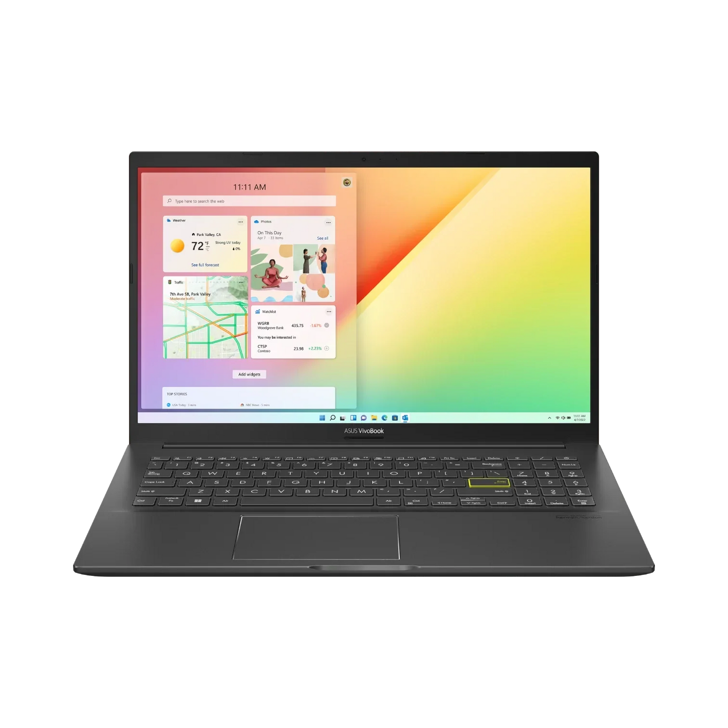 ASUS VivoBook 15 K513 15.6" Laptop, Intel Core i7-1165G7, NVIDIA GeForce MX350, 16GB RAM, 512GB SSD