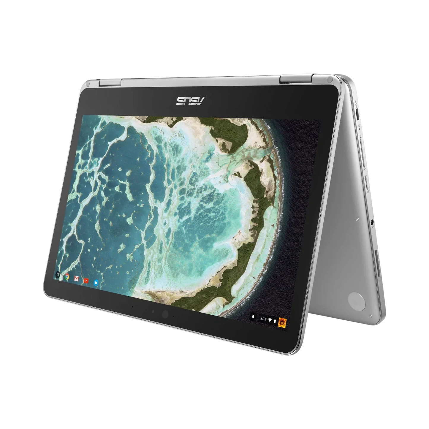 ASUS C302CA-DH54 Chromebook Flip 12.5" Notebook, Intel Core m5-6Y54, 4GB RAM, 64GB eMMC