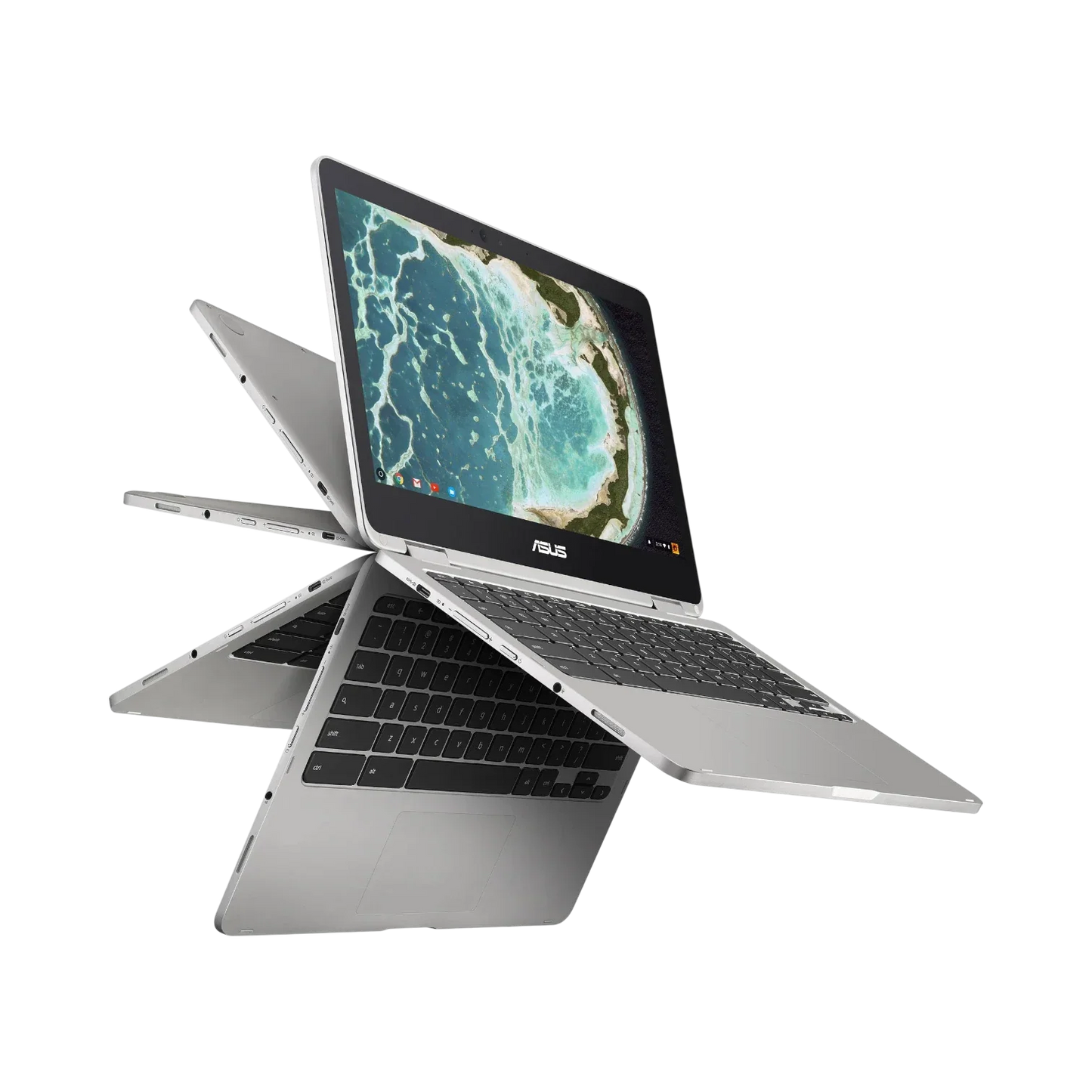 ASUS C302CA-DH54 Chromebook Flip 12.5" Notebook, Intel Core m5-6Y54, 4GB RAM, 64GB eMMC