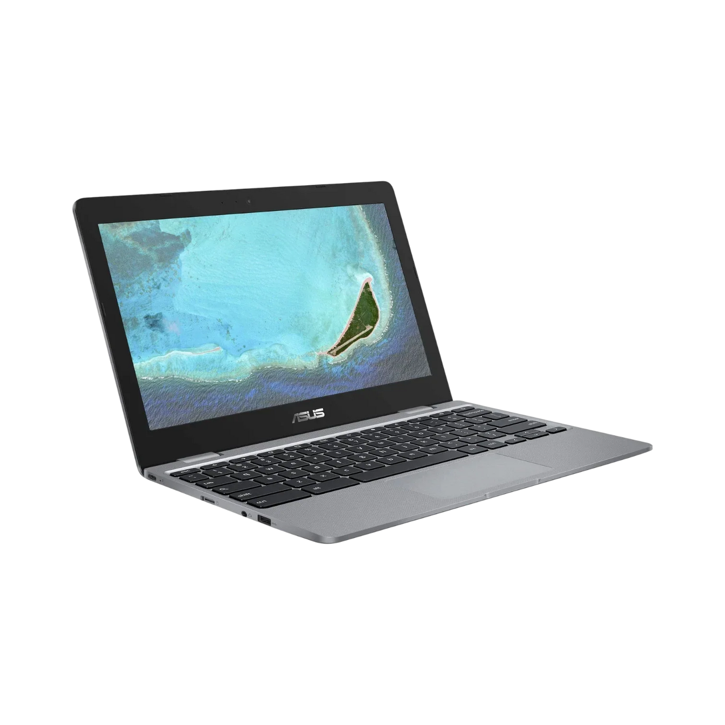 ASUS 11.6" Chromebook, Intel Celeron N3350, 4GB RAM, 32GB eMMC (Gray)