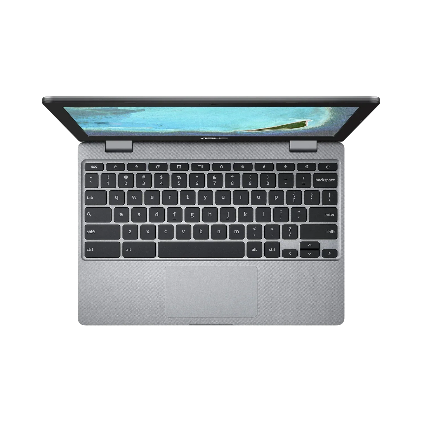ASUS 11.6" Chromebook, Intel Celeron N3350, 4GB RAM, 32GB eMMC (Gray)