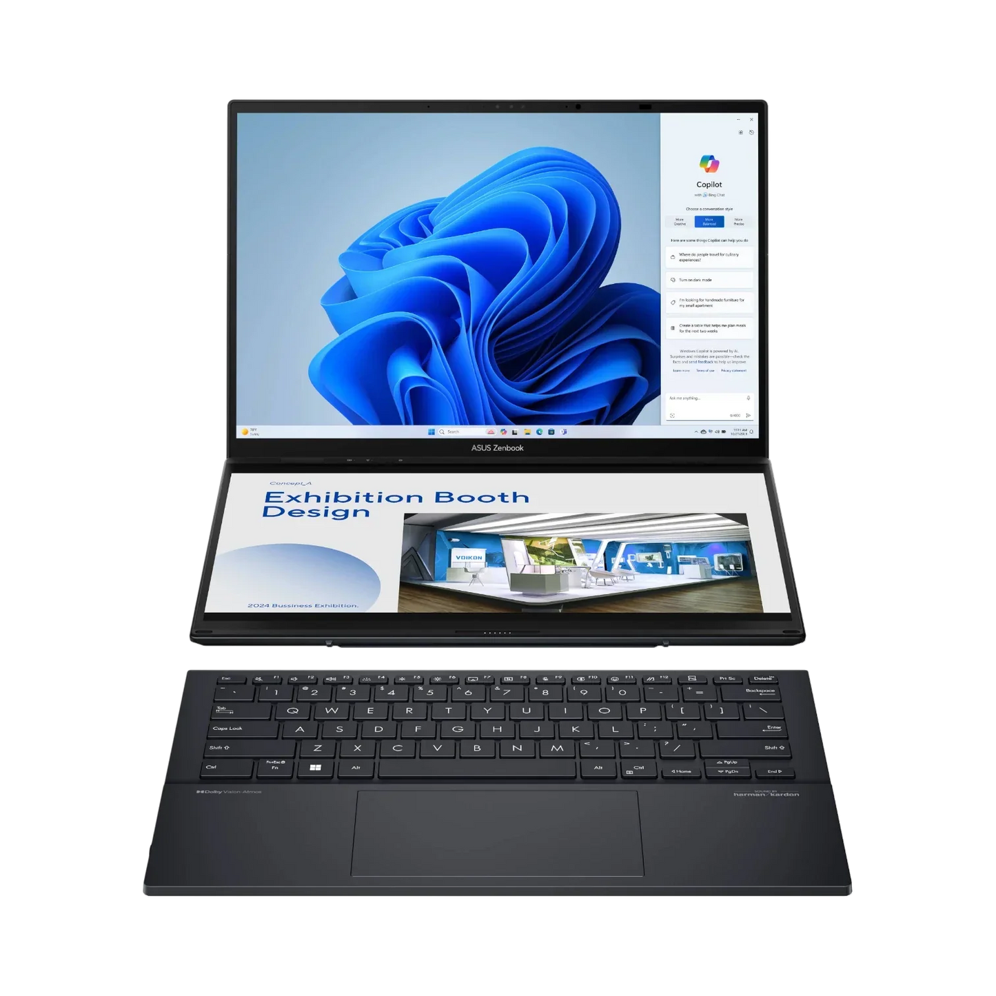 ASUS Zenbook DUO UX8406 14" Multi-Touch Notebook, Intel Core Ultra 9 185H, 32GB RAM, 1TB SSD