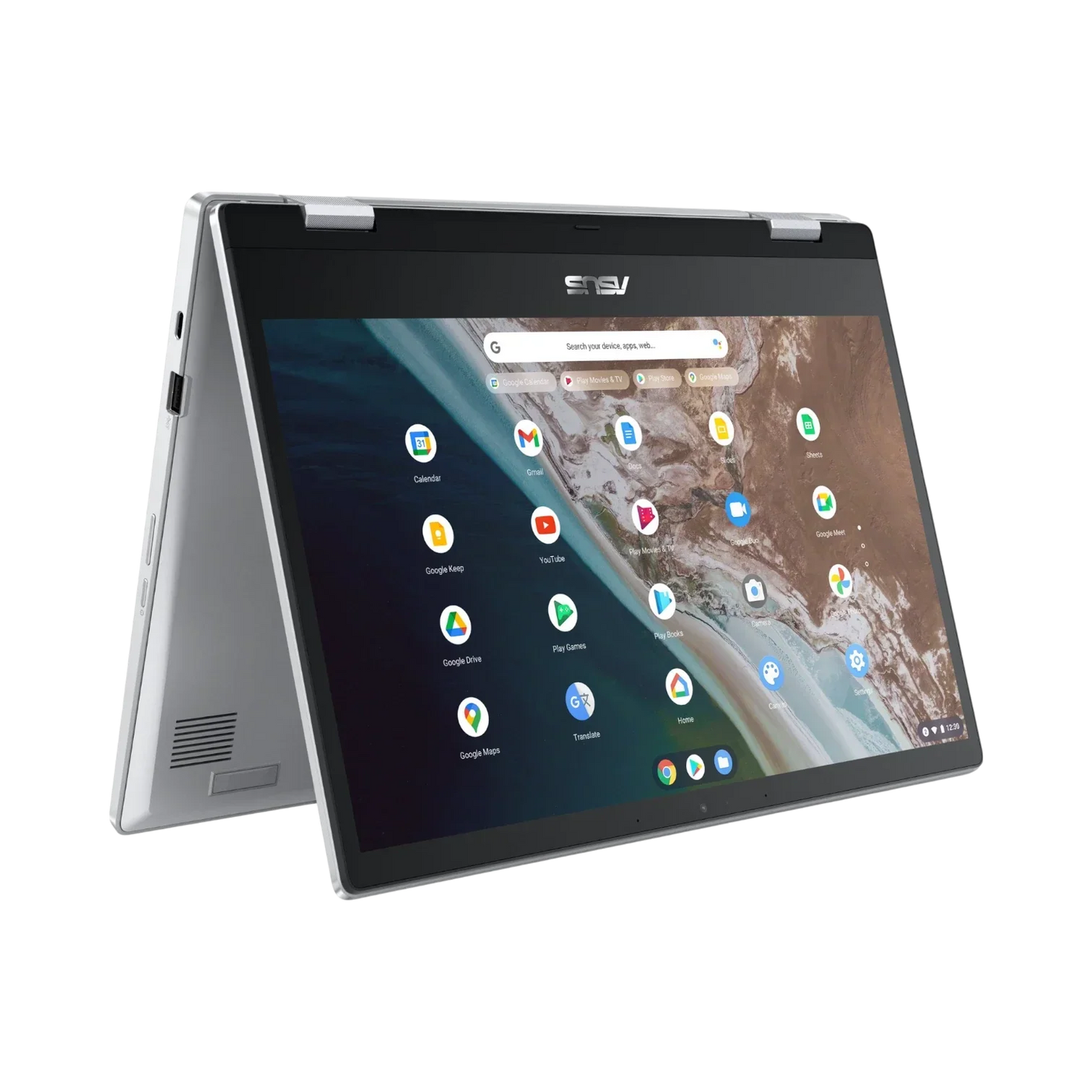 ASUS Chromebook CX1 14" 2-in-1 Laptop, Intel Celeron N4500, 8GB RAM, 64GB eMMC