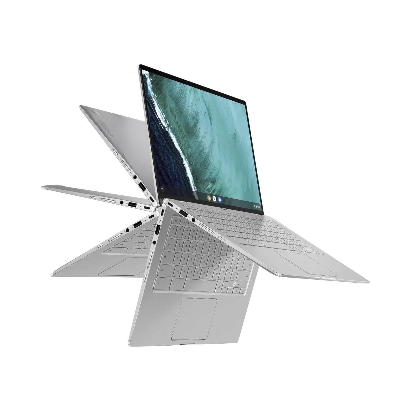 ASUS Chromebook Flip 14" Multi-Touch 2-in-1 Notebook, Intel Core m3-8100Y, 4GB RAM, 64GB eMMC