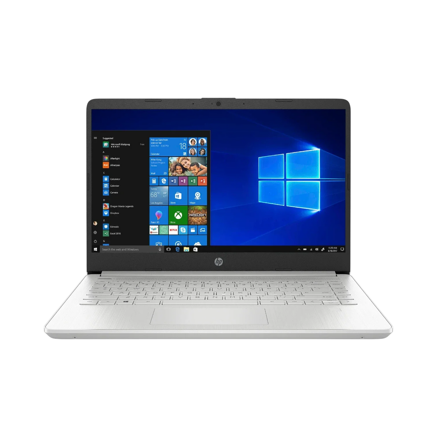 HP 14-dq1020nr 14" Notebook, Intel Core i3-1005G1, 4GB DDR4 RAM, 128GB SSD