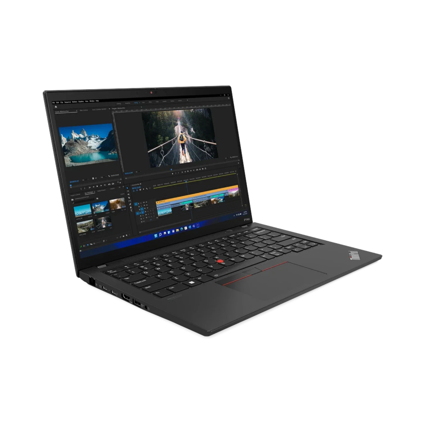 Lenovo ThinkPad P14s Gen 3 14" Notebook, Intel Core i5-1240P, NVIDIA Quadro T550, 8GB RAM, 256GB SSD