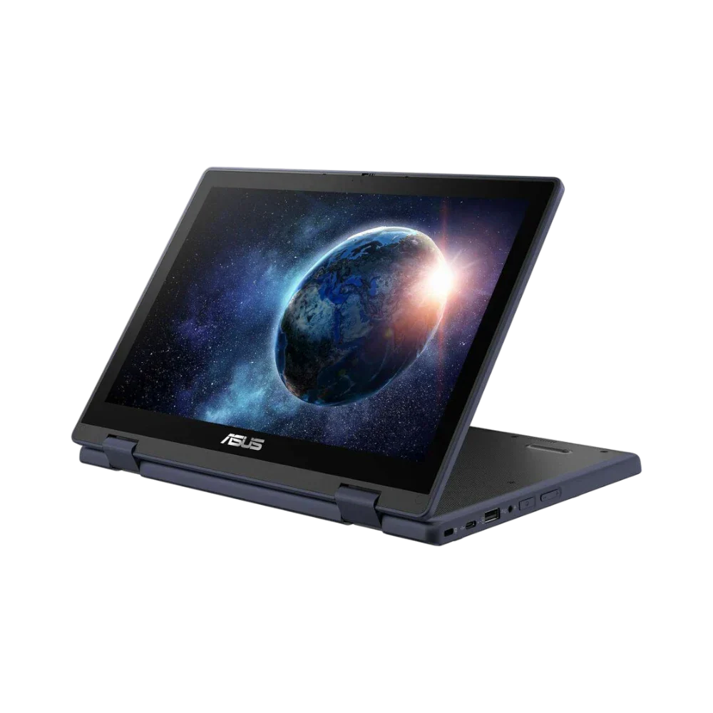 ASUS BR1204F 12.2" Touchscreen Rugged 2-in-1 Notebook, Intel N250, 8GB RAM, 128GB SSD (Mineral Gray)
