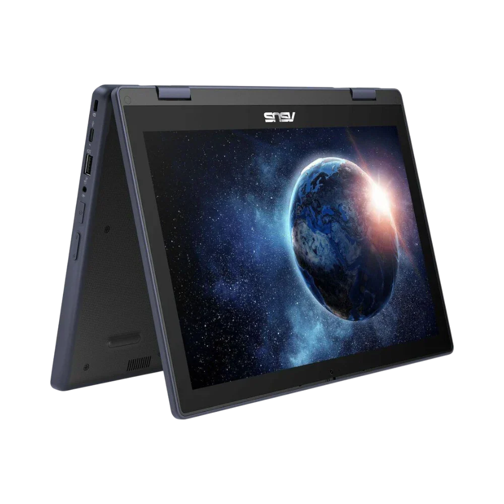 ASUS BR1204F 12.2" Touchscreen Rugged 2-in-1 Notebook, Intel N250, 8GB RAM, 128GB SSD (Mineral Gray)